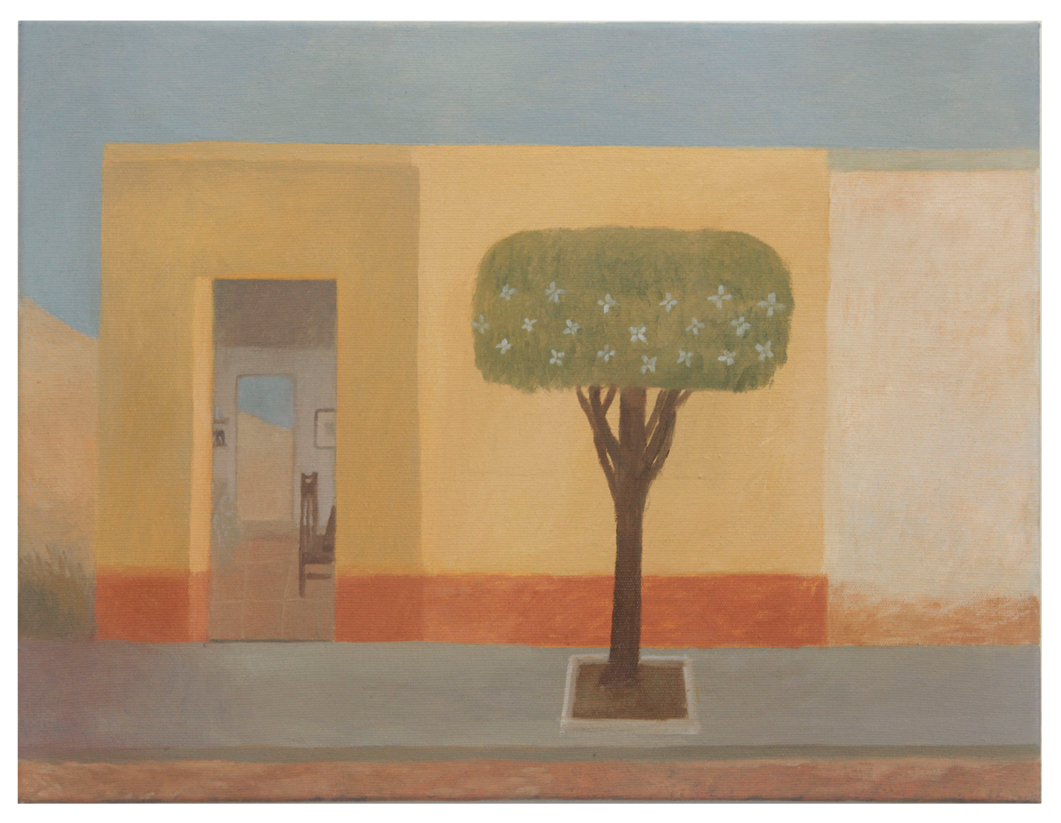 "Casa nas dunas", 2019, óleo sobre tela