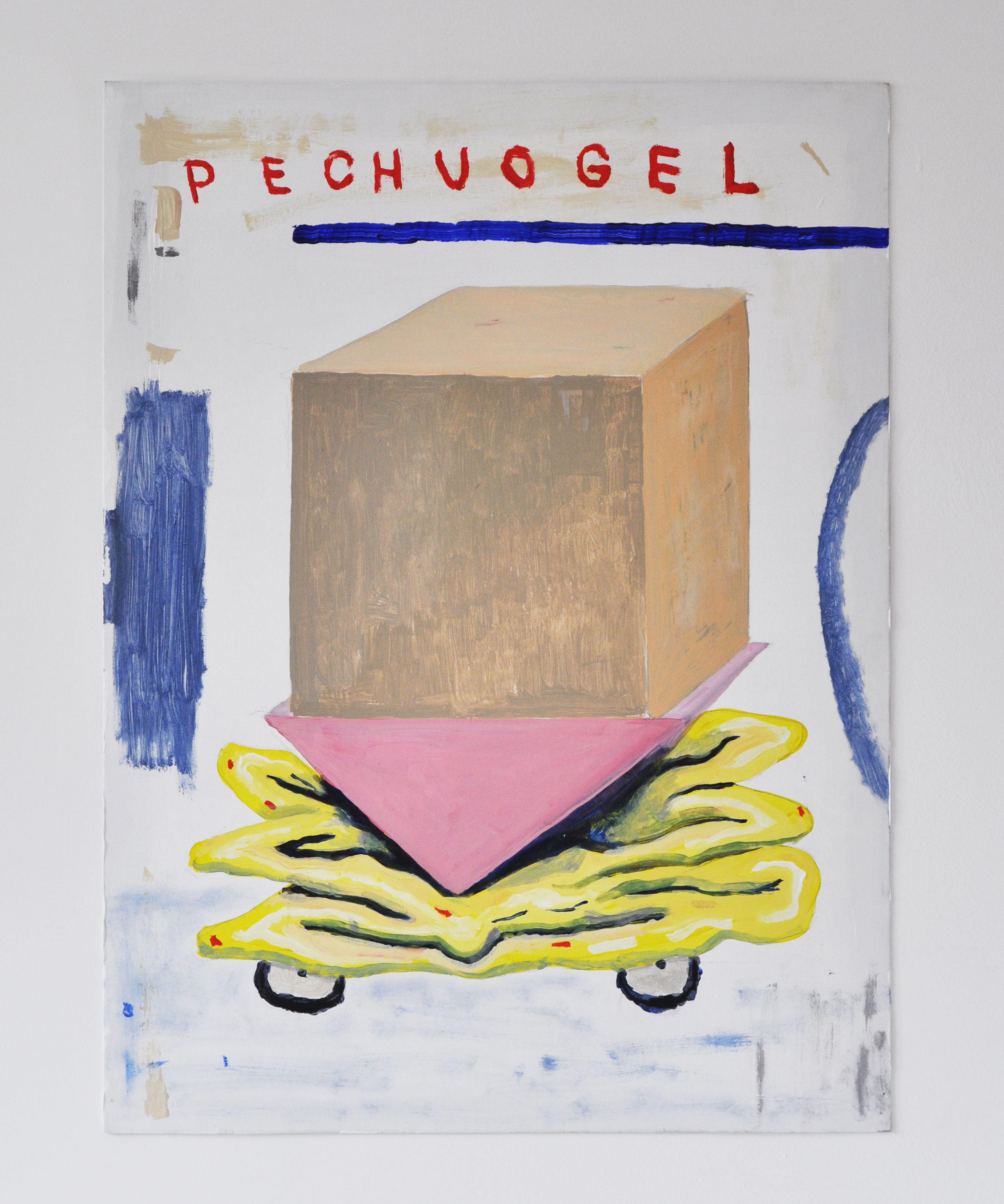 Pech Vogel/ Acrylics on Cardboard/ 80x60