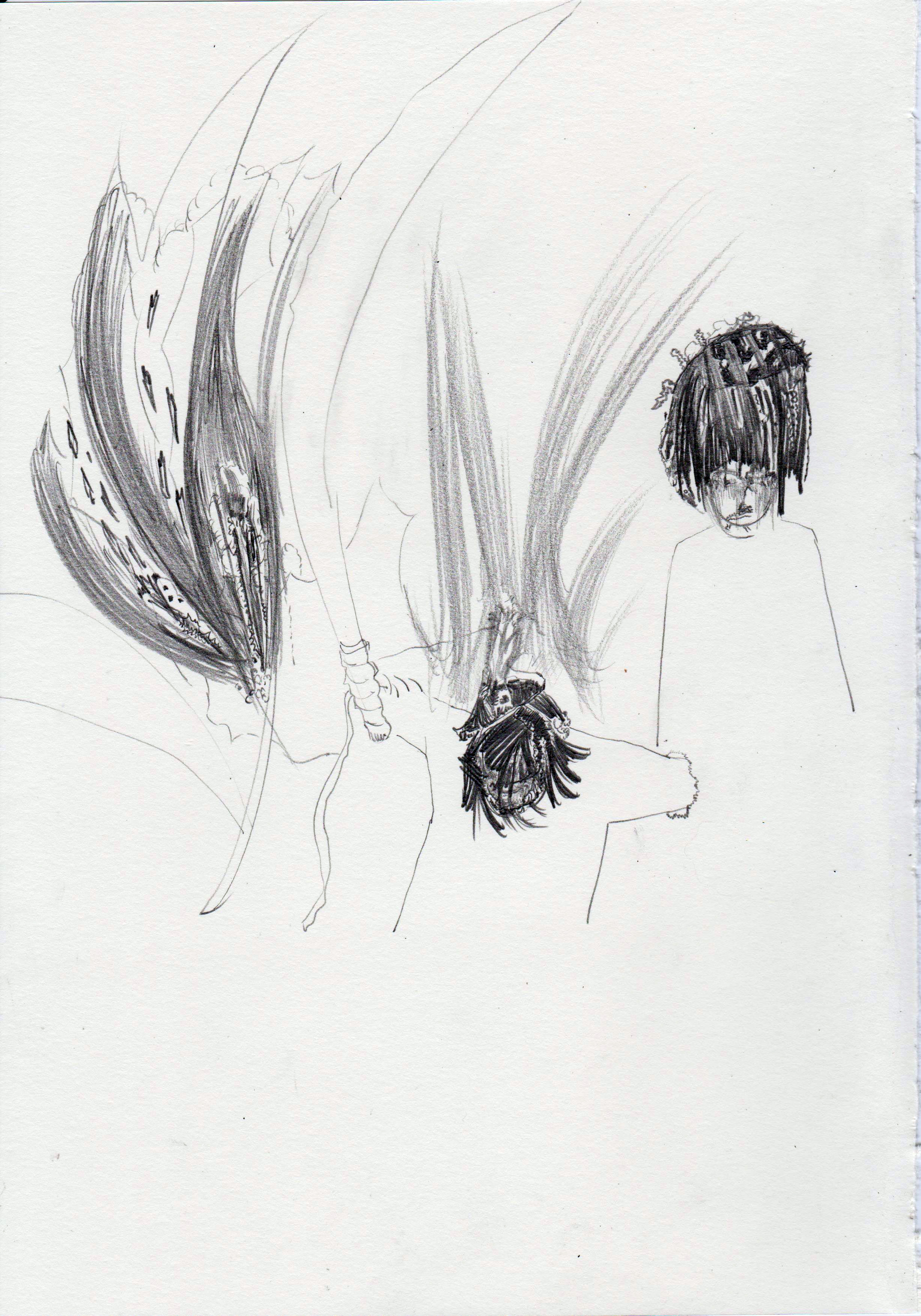 "Untitled", 2017. Pencil on paper, 29,7 x 21 cm