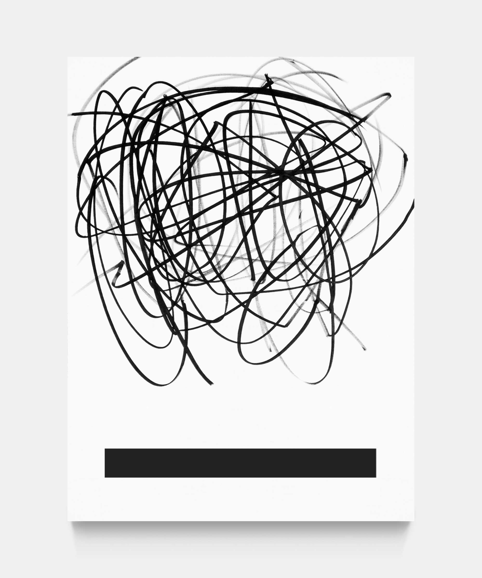 Two lines, 2015. Acrylic paint on canvas. 97&#160;×&#160;130&#160;cm.