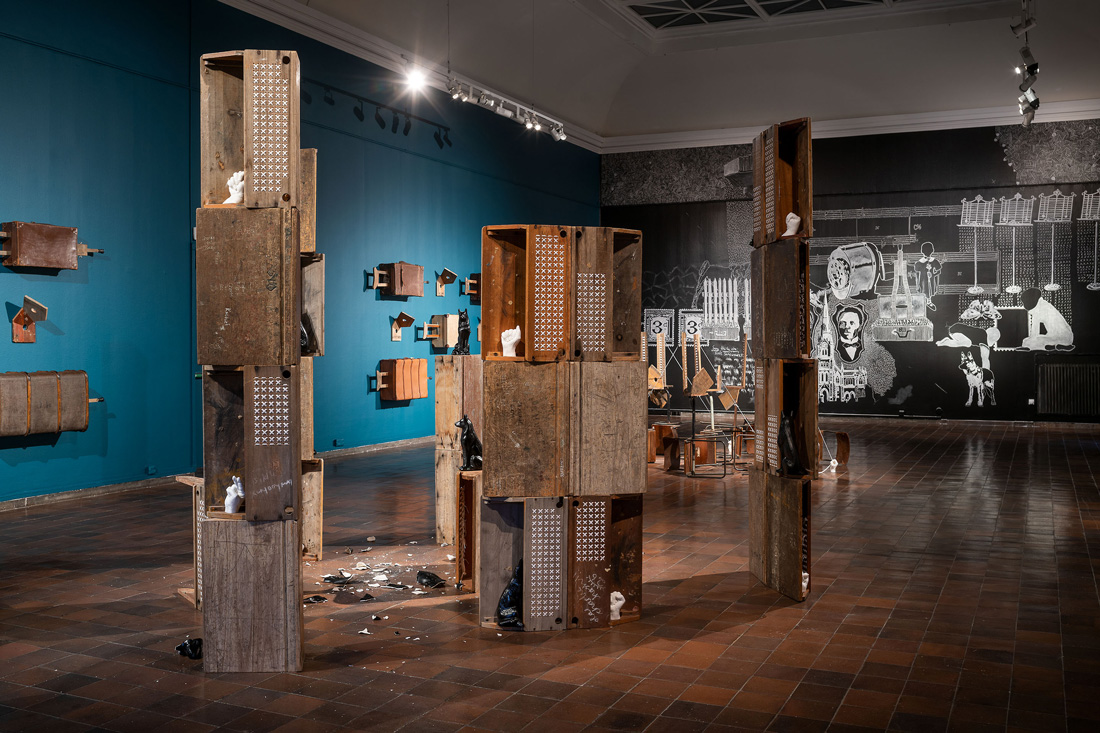 Kemang Wa Lehulere, Bring Back Lost Love (2021) | Installation view at Göteborg Konsthall, Sweden | Photograph: Hendrik Zeitler
