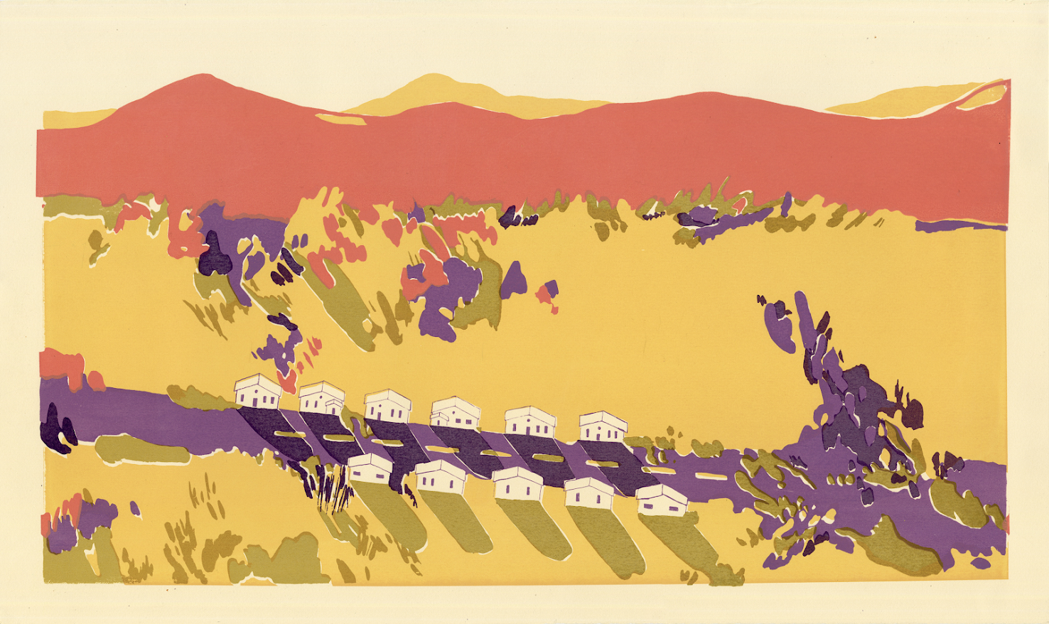 A Dog's World (16"x26"), screenprint