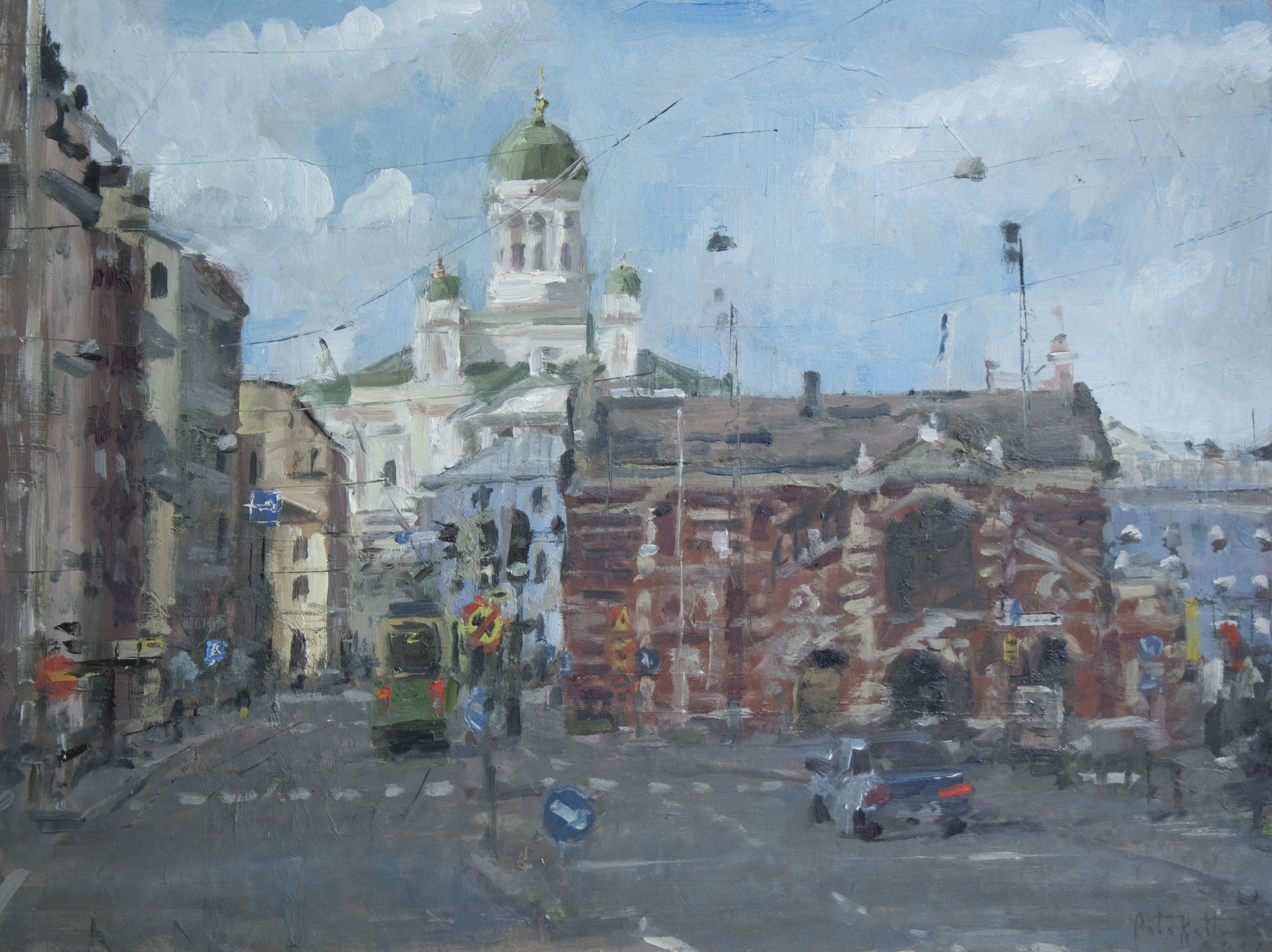 "Tuomiokirkko", oil, 34x47cm, 2017, sold