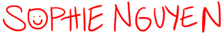 Handwritten signature from Sophie Nguyen in red.