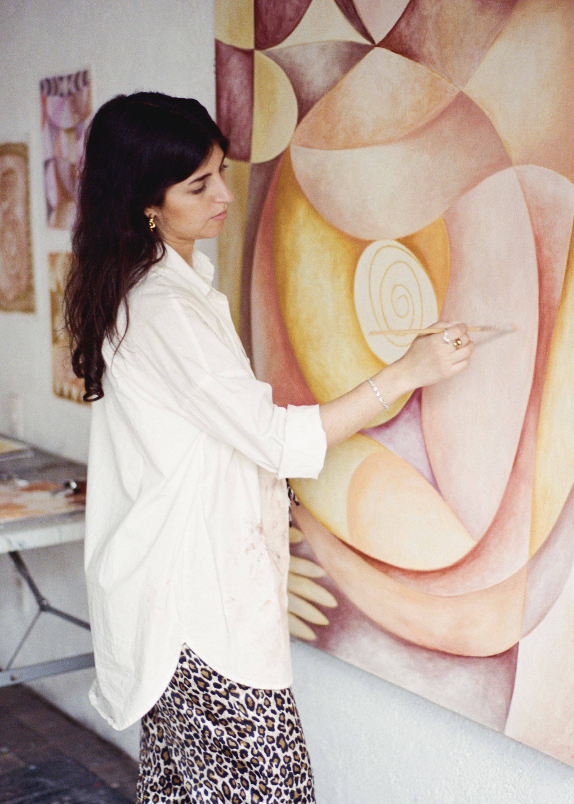 Zahra in the studio at JO-HS. Photo: Eleonor Delecluse