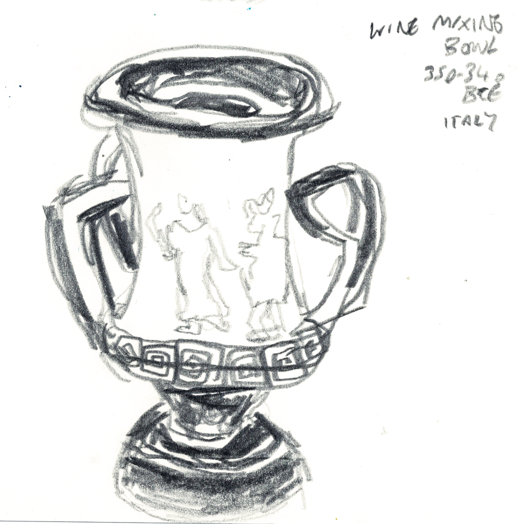 Kelvingrove Museum and Art Gallery, Glasgow. Graphite, October 2023.