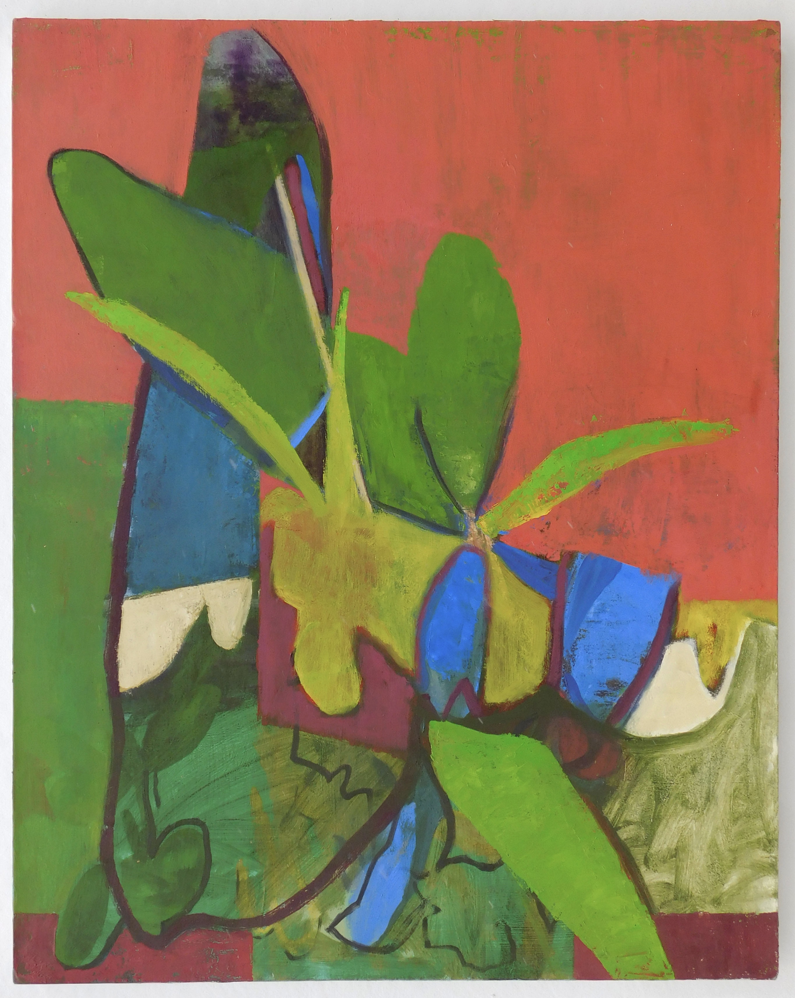 untitled (plant). oil on canvas 32"x40"