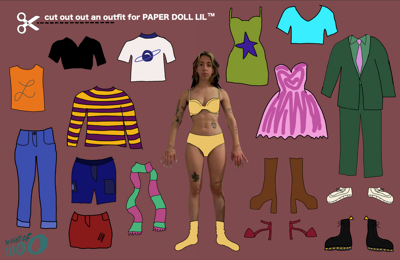 paper doll lil (procreate)