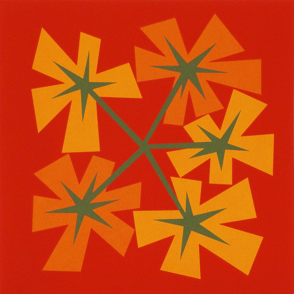 Tomato, 9" x 9", Silkscreen on Paper