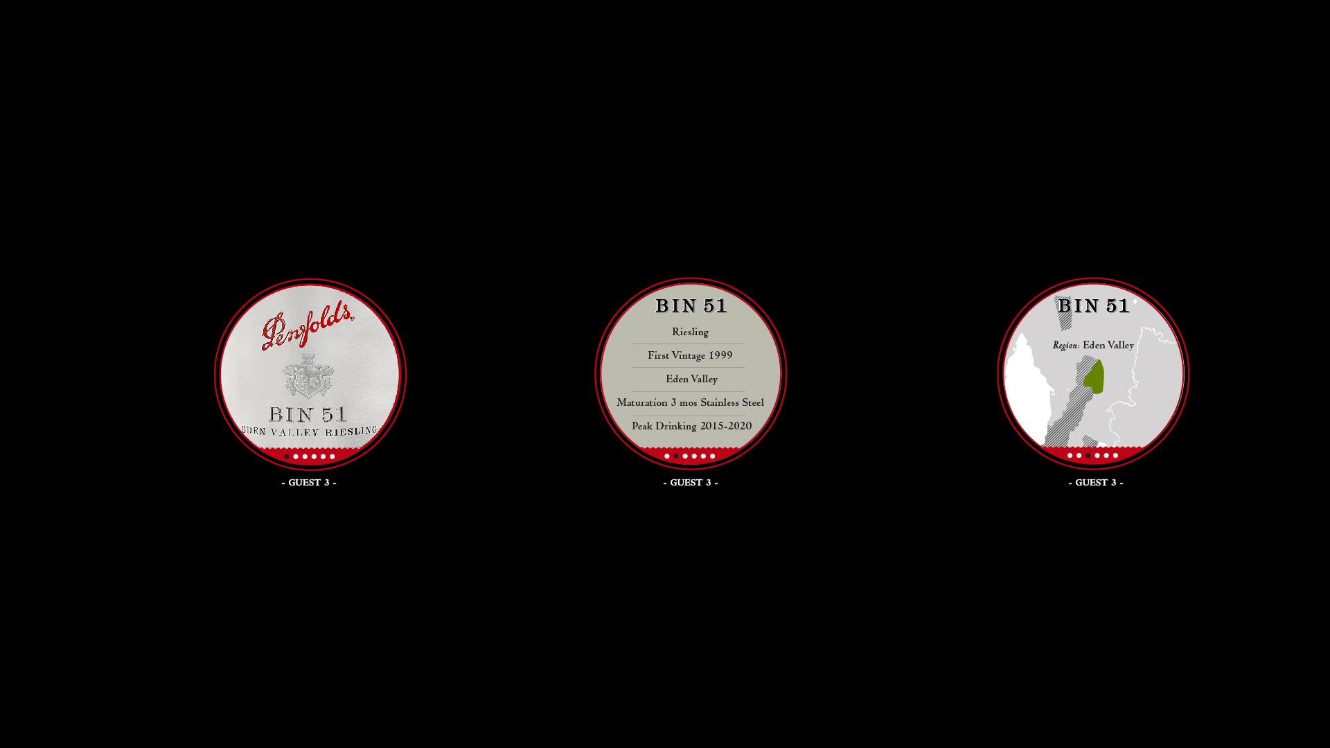 Content specific to the wine being tasted are loaded in each participant’s virtual coaster as the experience progresses. This enables a tailored, non-linear experience for each guest. Coasters contain both static and interactive content for the participant to browse.