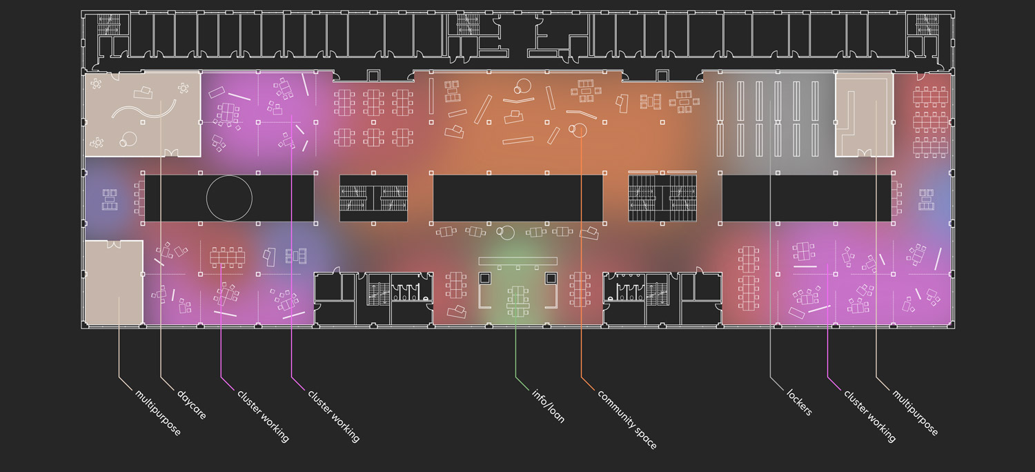 Ideathek: 1st floor &ndash; functions