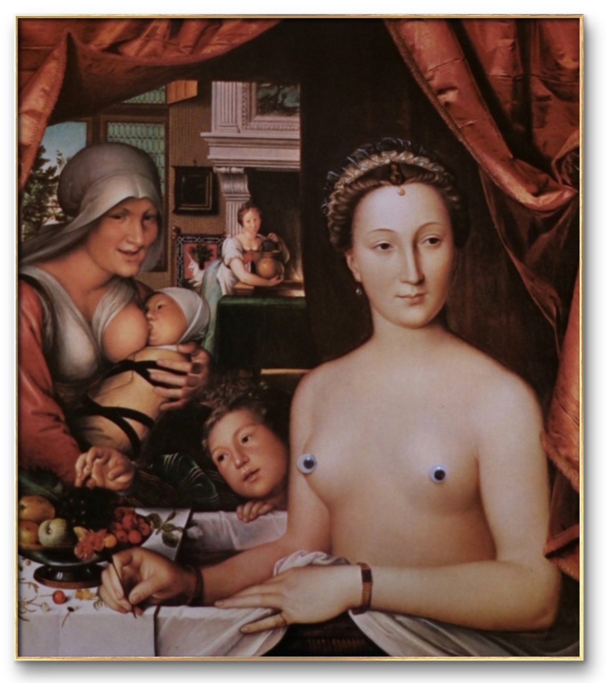 Diana de Poitiers - FRANCOIS CLOUET -cerca de 1571 - GALERIA NACIONAL - WASHINGTON - 23x25.5 cm
