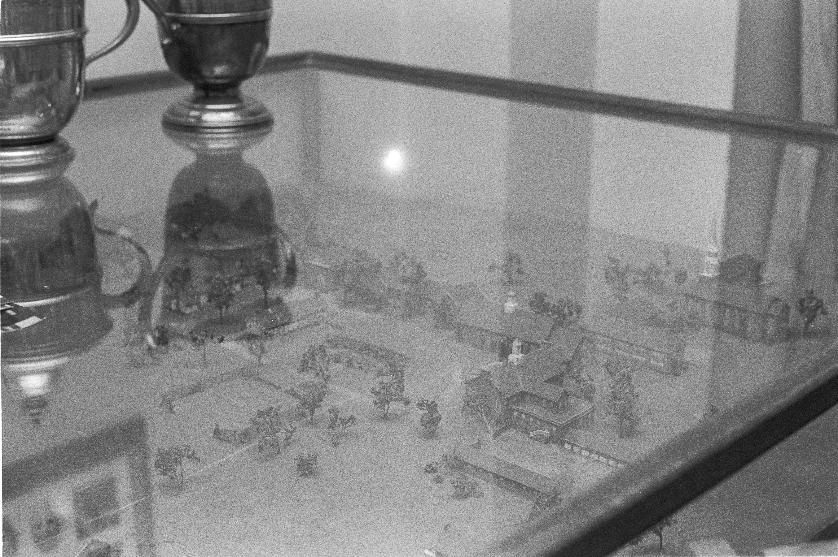 Original model of Brooks School campus. North Andover, Massachusetts, USA, 2021.