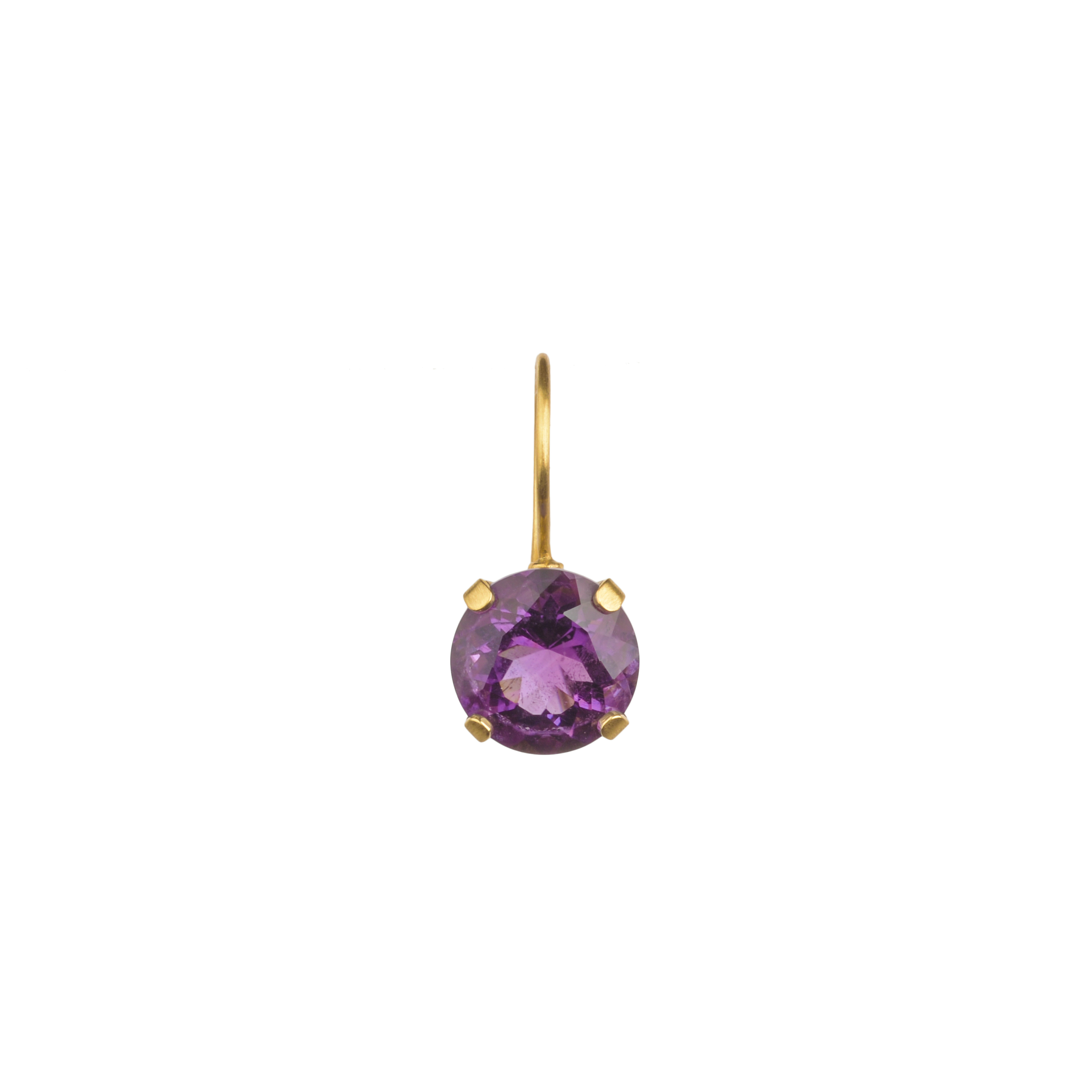 DAPHNE DROP SHORTFaceted Brazilian Amethyst set in satinized 18 kt yellow gold€1,600