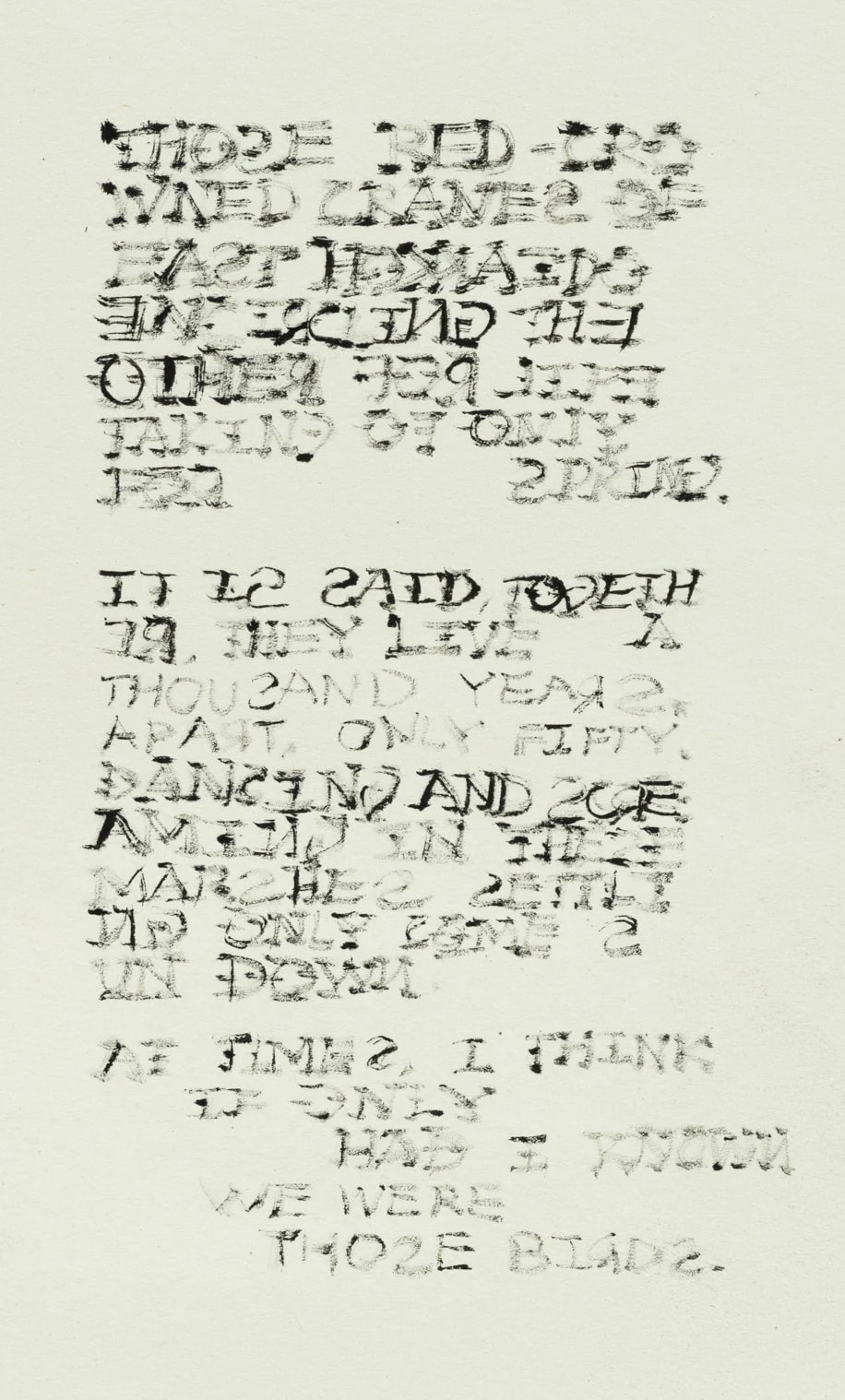 Untitled, 2022, Ink on paper, 4.25 x 7 inches