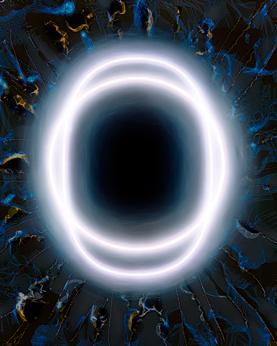 The Suppression of Self2020Light drawing and tampered negative, chromogenic print, 40 x 32 inches