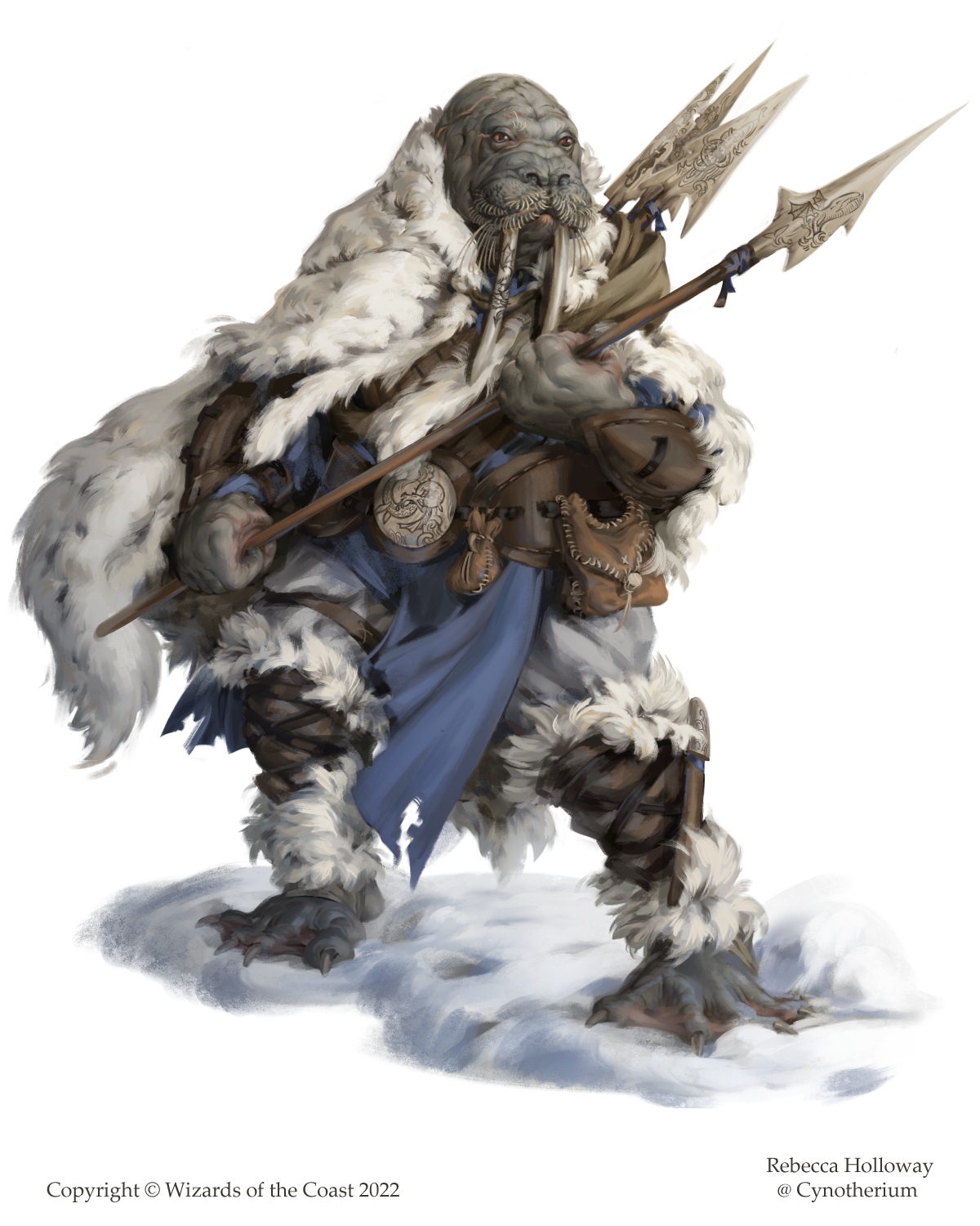 'Thanoi Hunter' for 'Monstrous Compendium Vol 2: Dragonlance', DnD Beyond (WotC), AD: Emi Tanji, 2022
