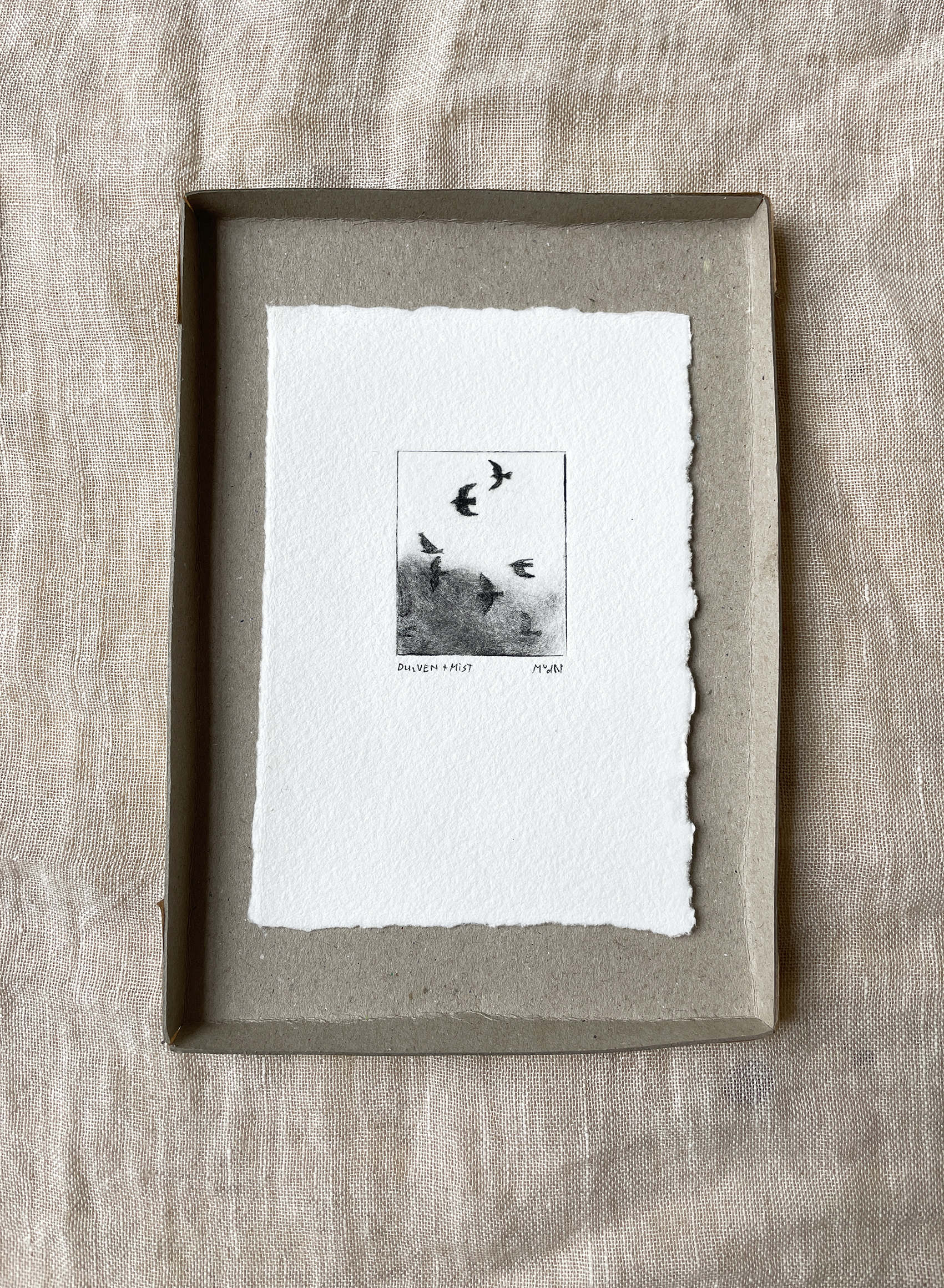 ets 'flock of doves over a cloud' / Maartje - 35,-