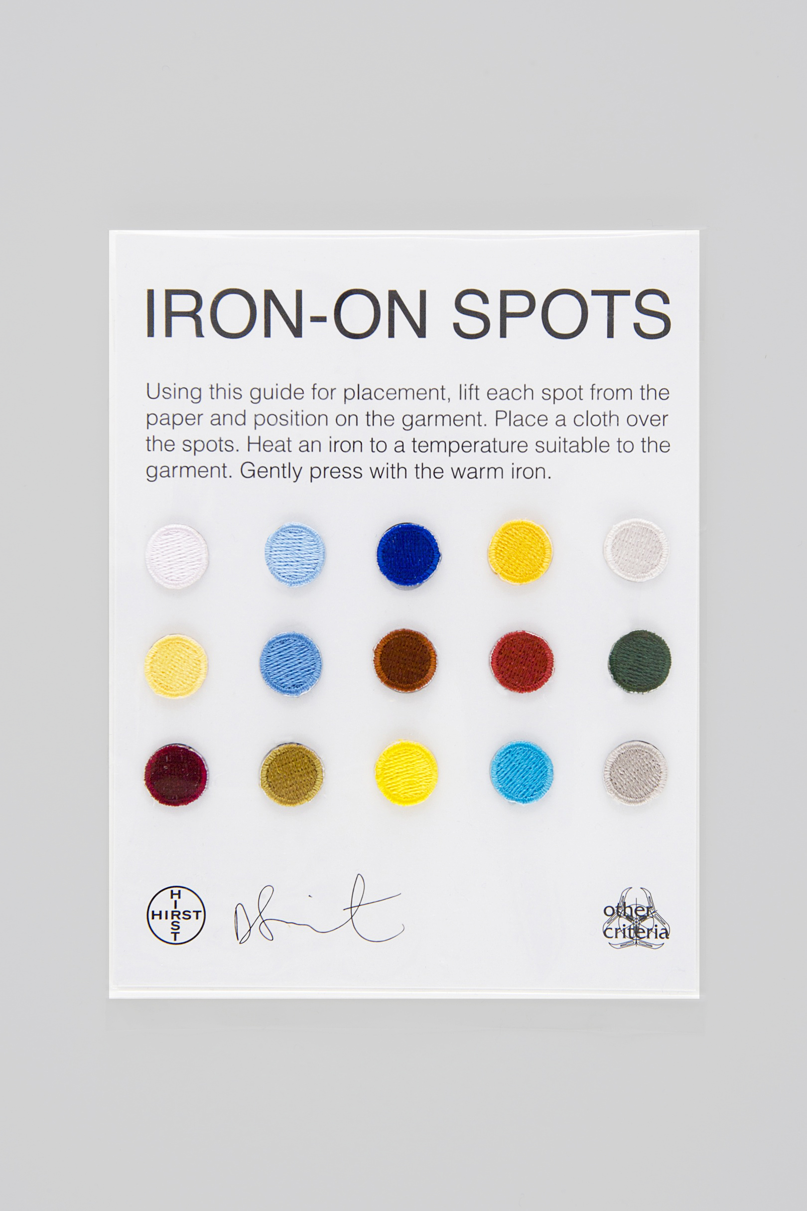 Iron-On Spots Other Criteria, 2012