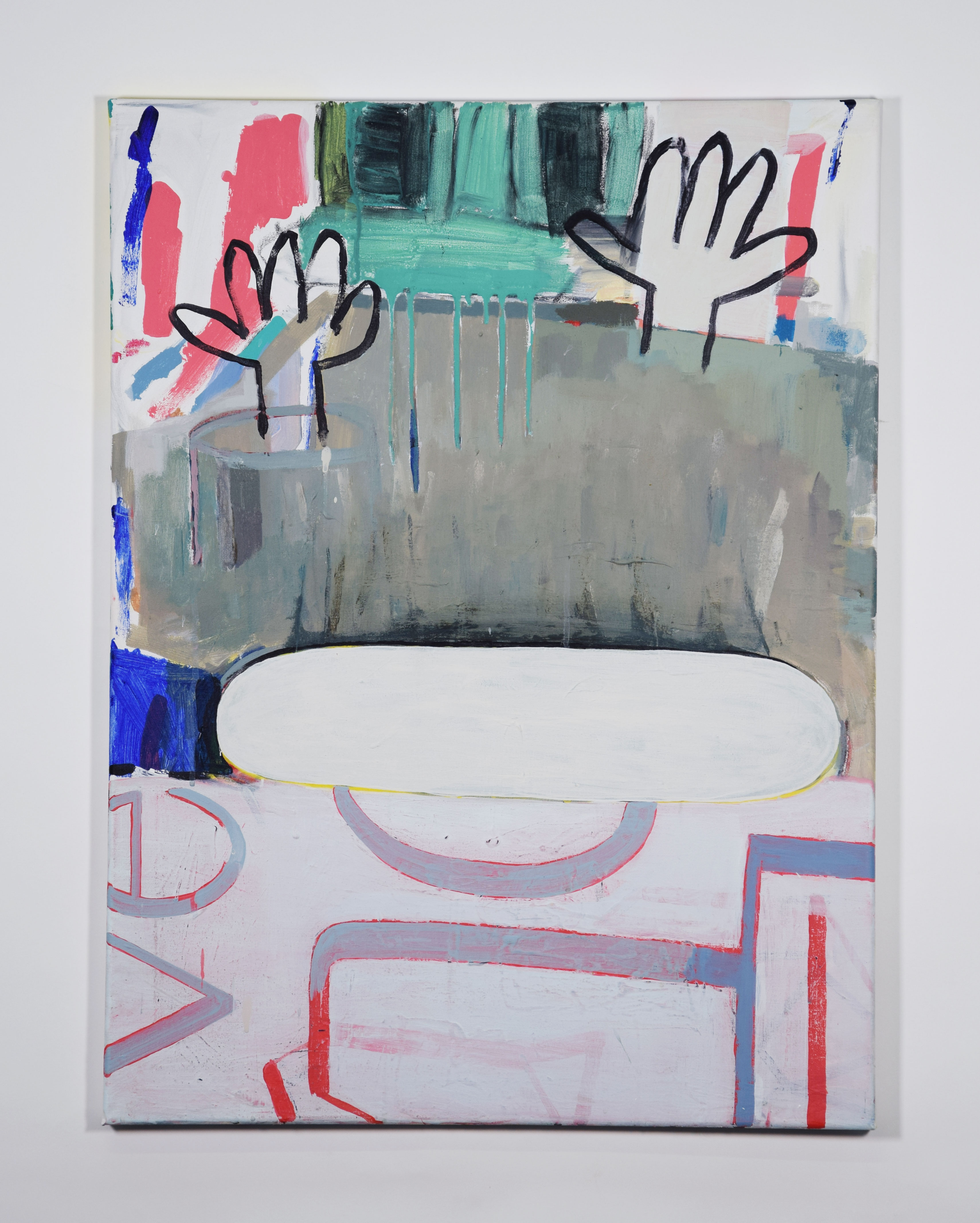 Cave/ Acrylics and Charcoal on canvas/ 80x60