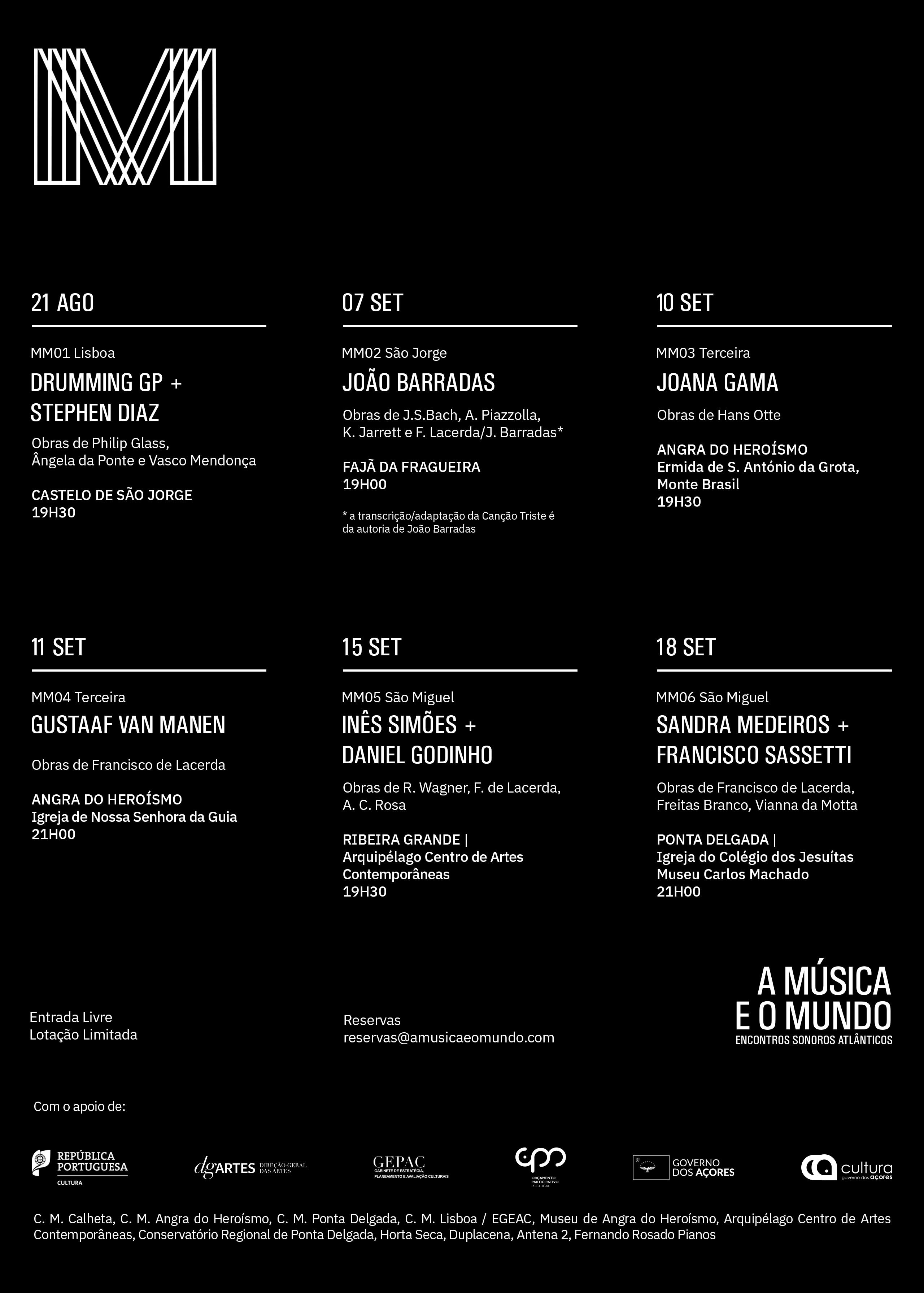 2021 - Ciclo “A Música e o Mundo - Encontros Sonoros Atlânticos” 