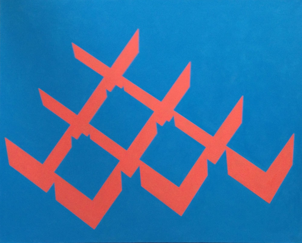 Sans titre (orange), huile sur toile, 250 x 200 cm, 2016