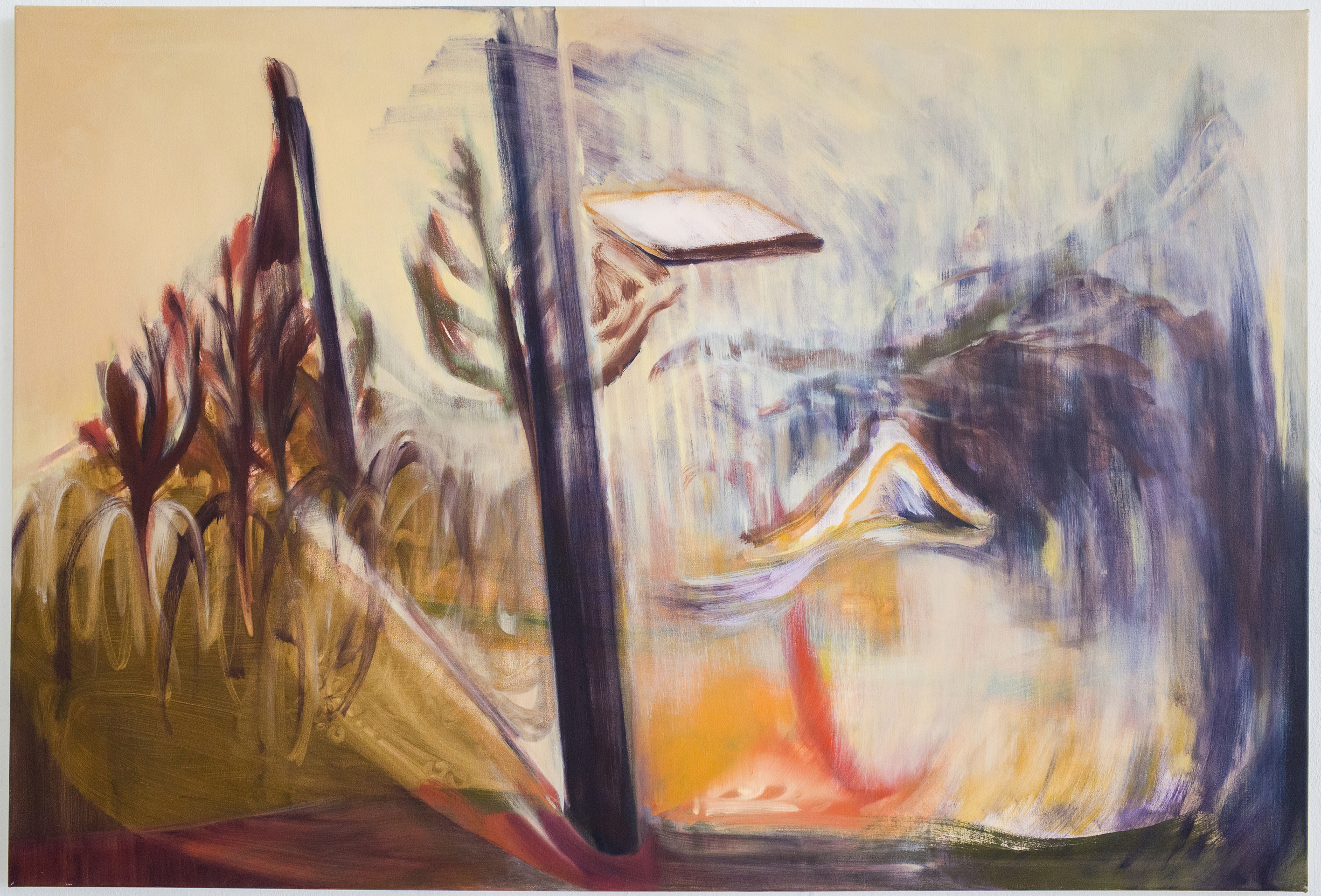 Spring of riot, 2020 oil on canvas, 125x85cm