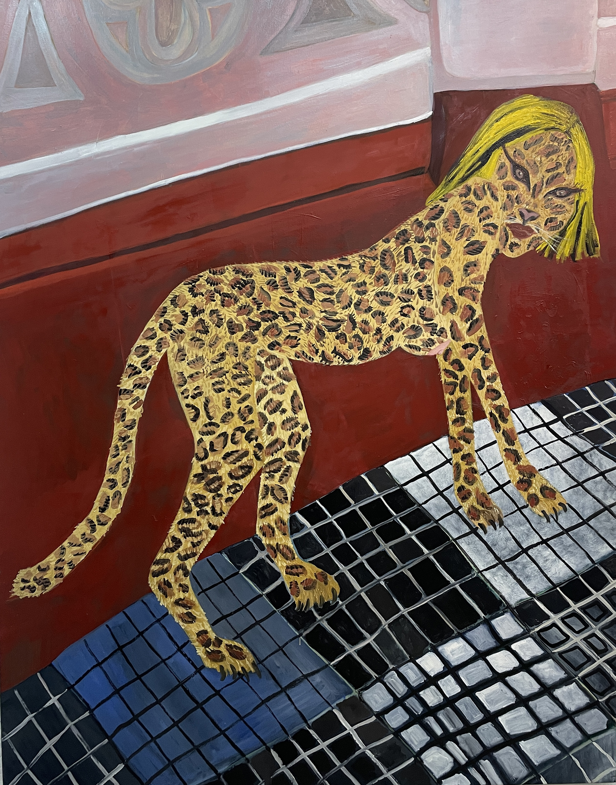 Me convertí en yaguaretéÓleo sobre lienzo150 x 100 cm2023(No disponible)