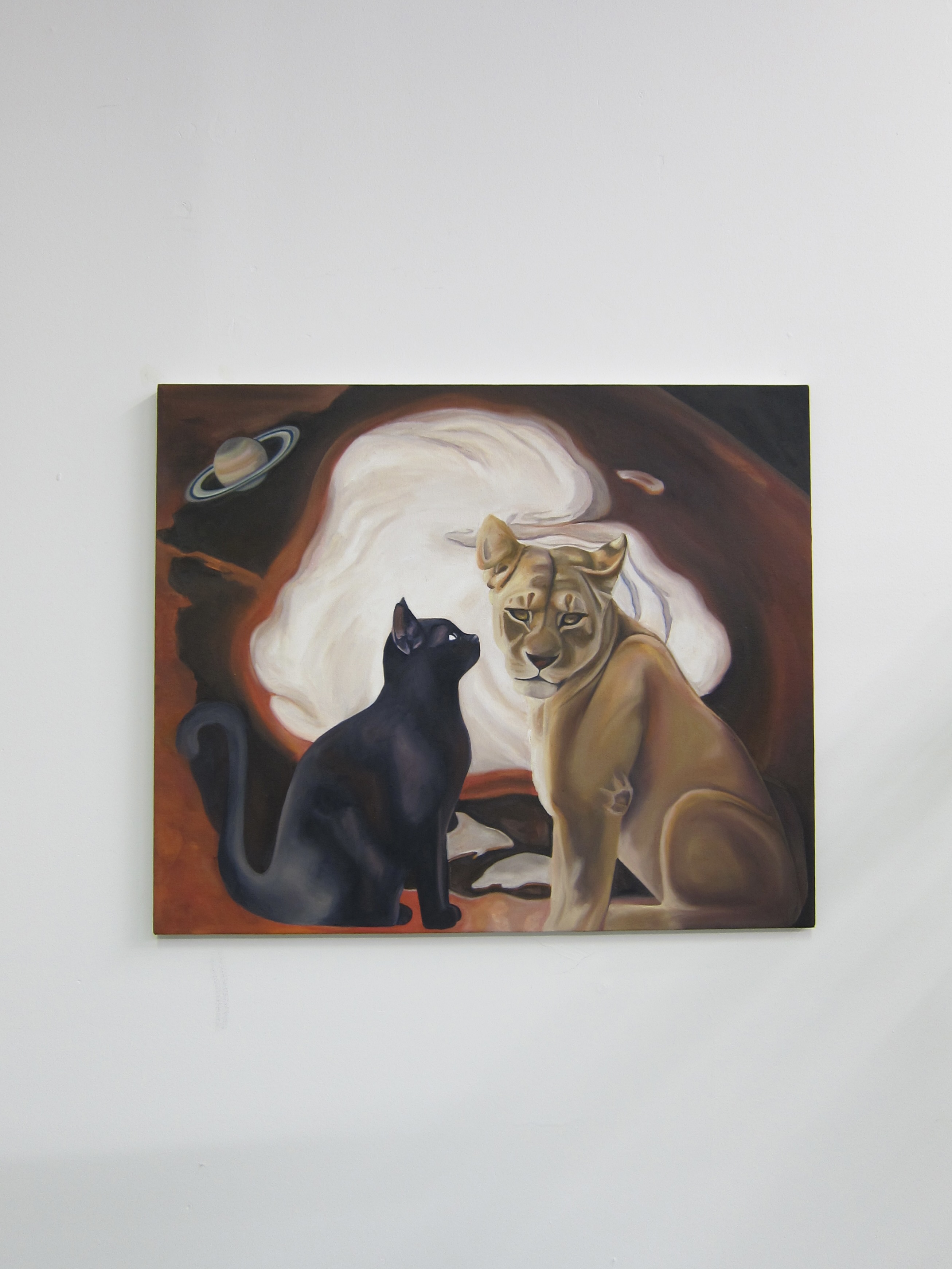 "Befriending Mars, Loving Saturn," 18 x 24, 2023