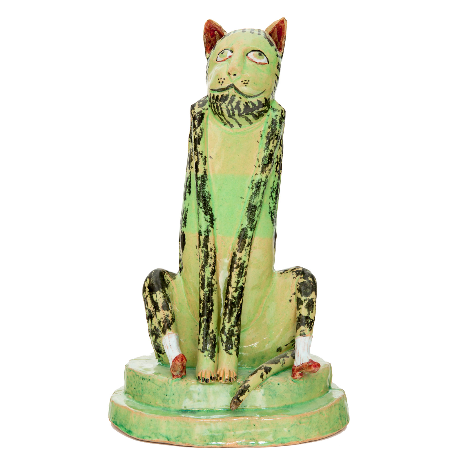 Cat with Pope's Shoes, 19.2.2013Glazed ceramic stonewareHeight 42cm