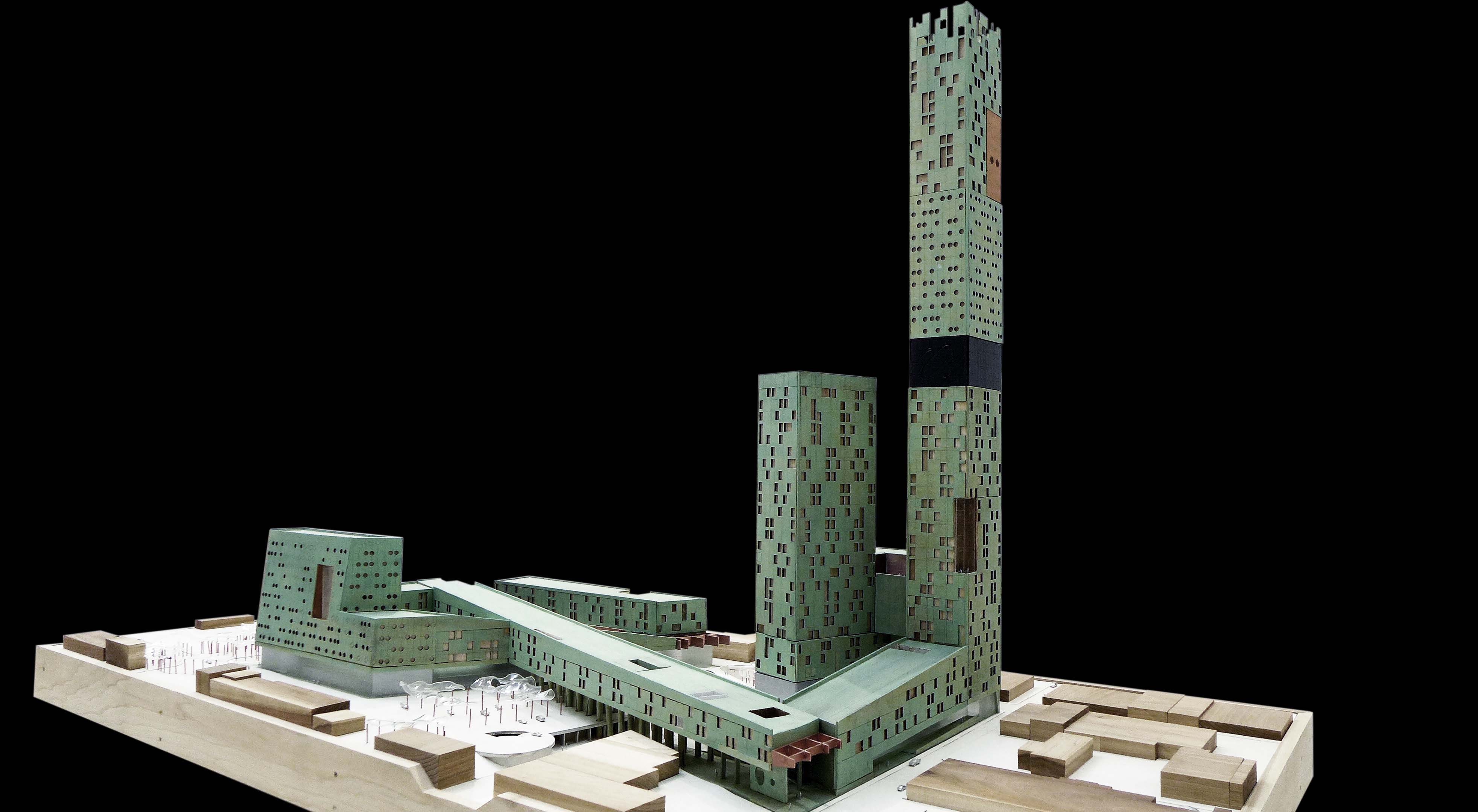 Model view from the north