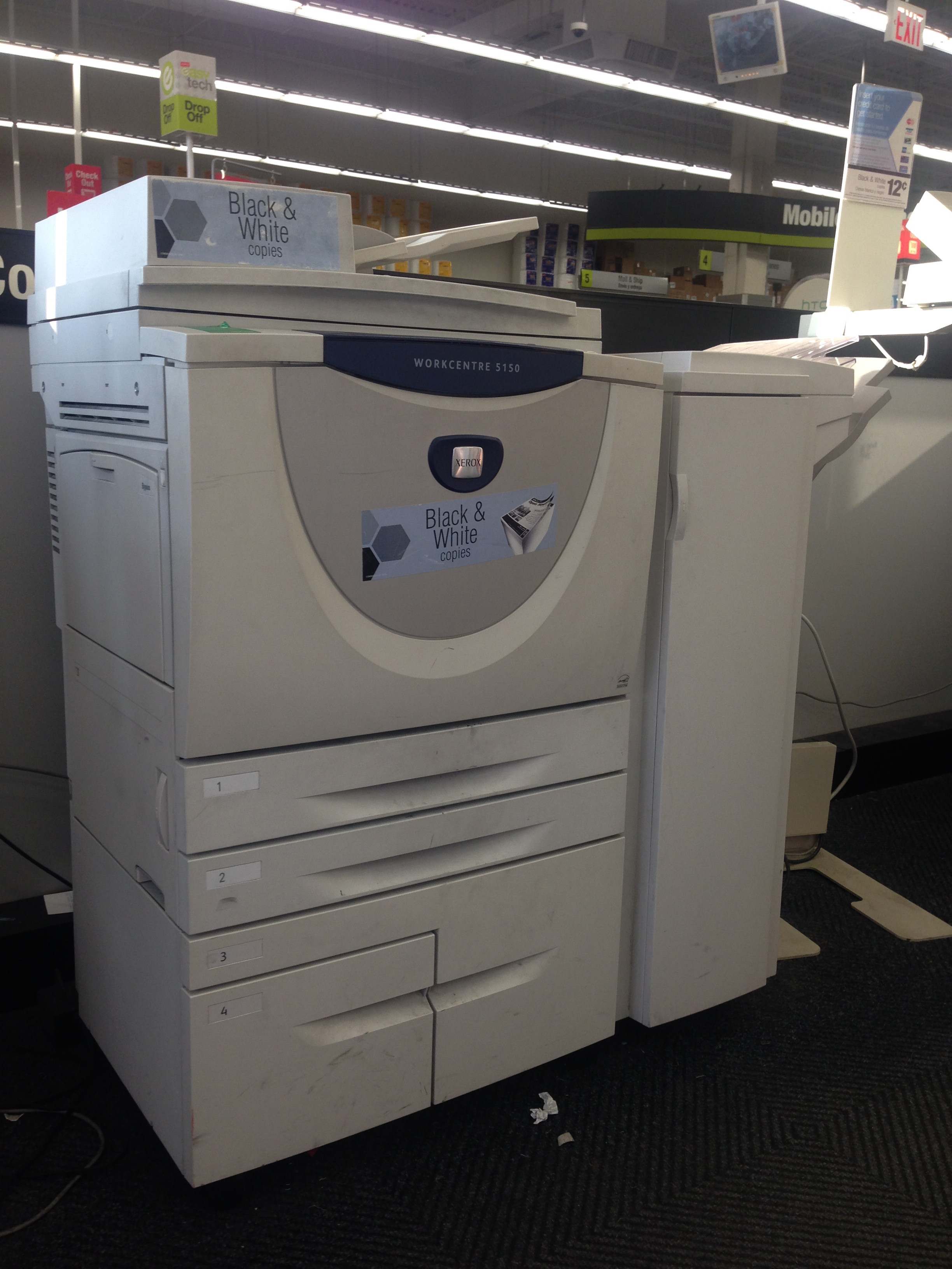 Photocopier at Staples, Greenpoint (Brooklyn)