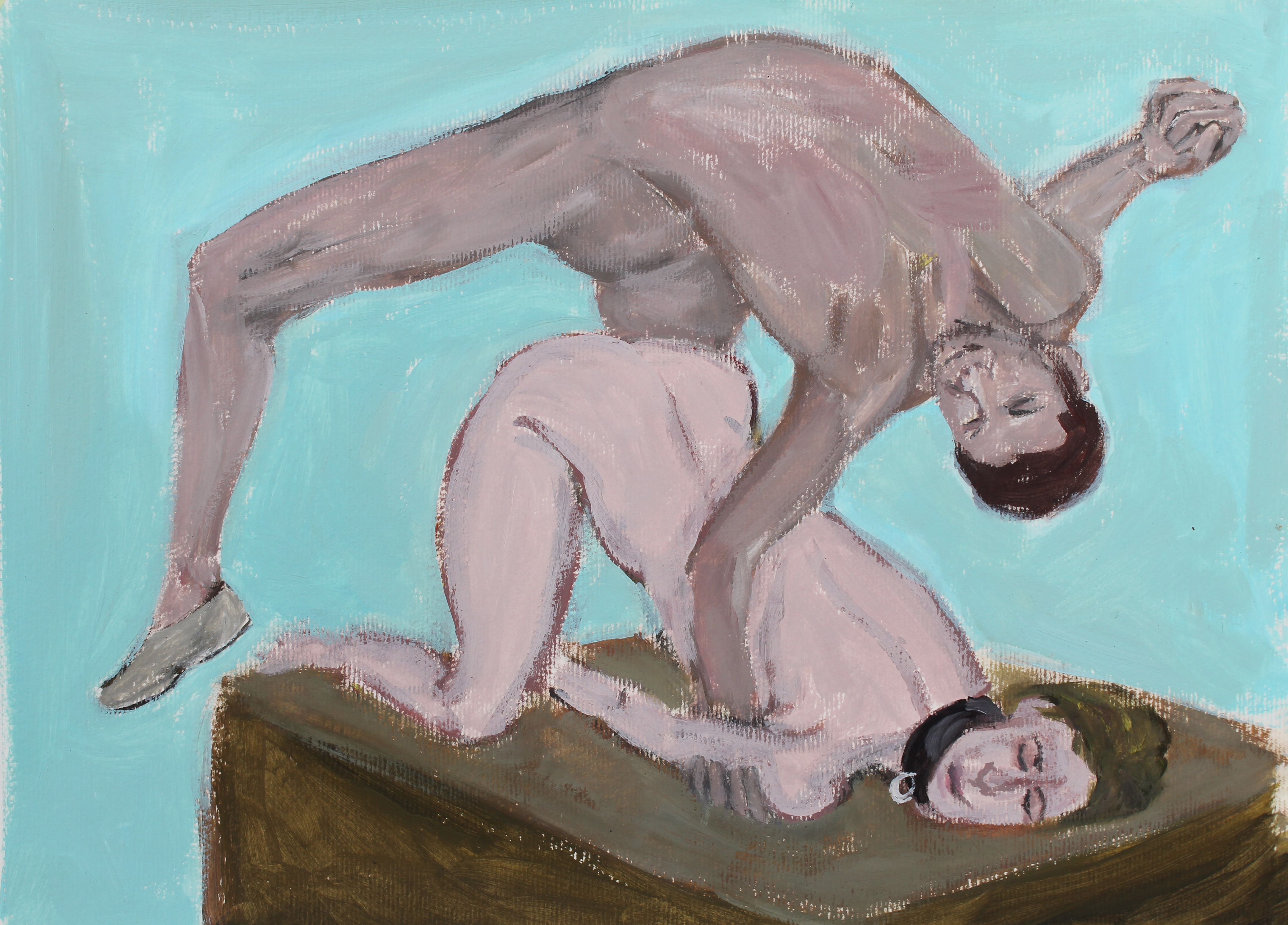 Jump, Acrylic on paper, A3, 2021