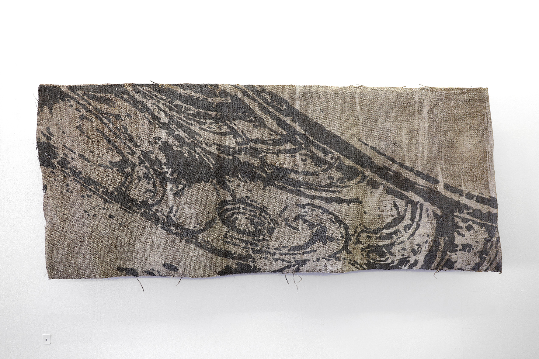 Fragments of a Memory–D5, 2018, acrylic on wool, 45x100cm