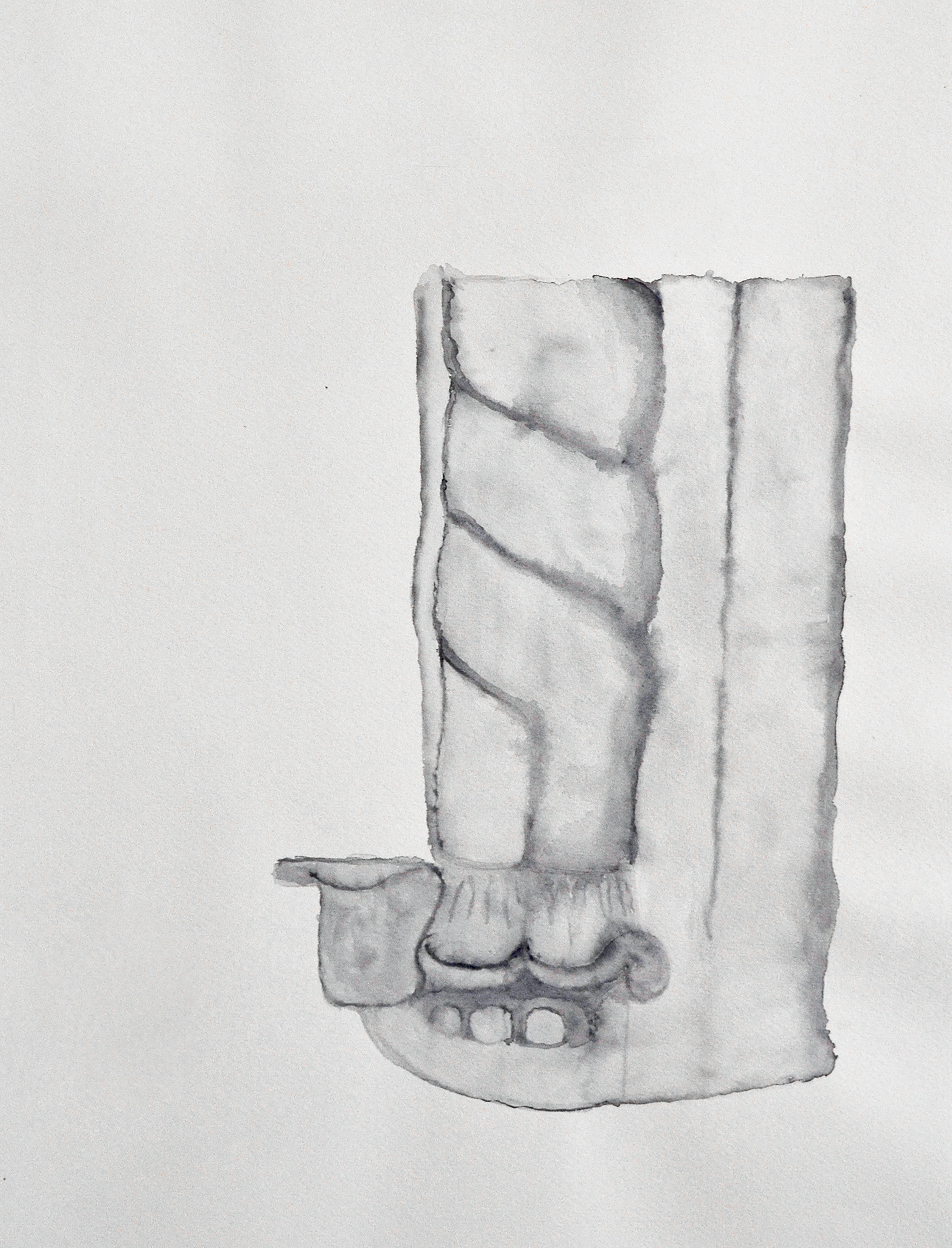 Structures, 2018, Watercolor on Arches paper, 70x50 cm