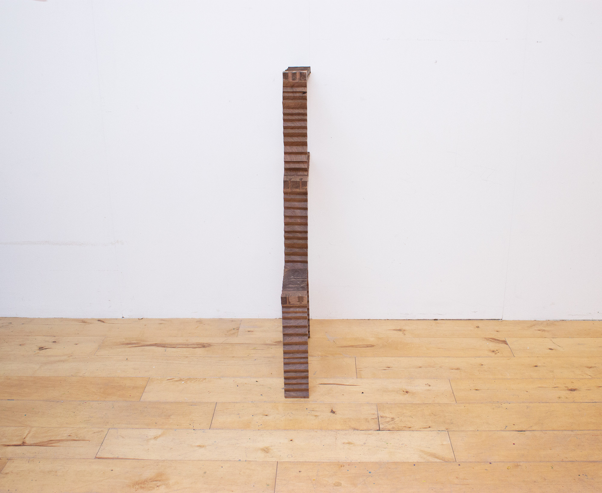 Both sides are untitled, American walnut, 18.5 inches by 31 inches