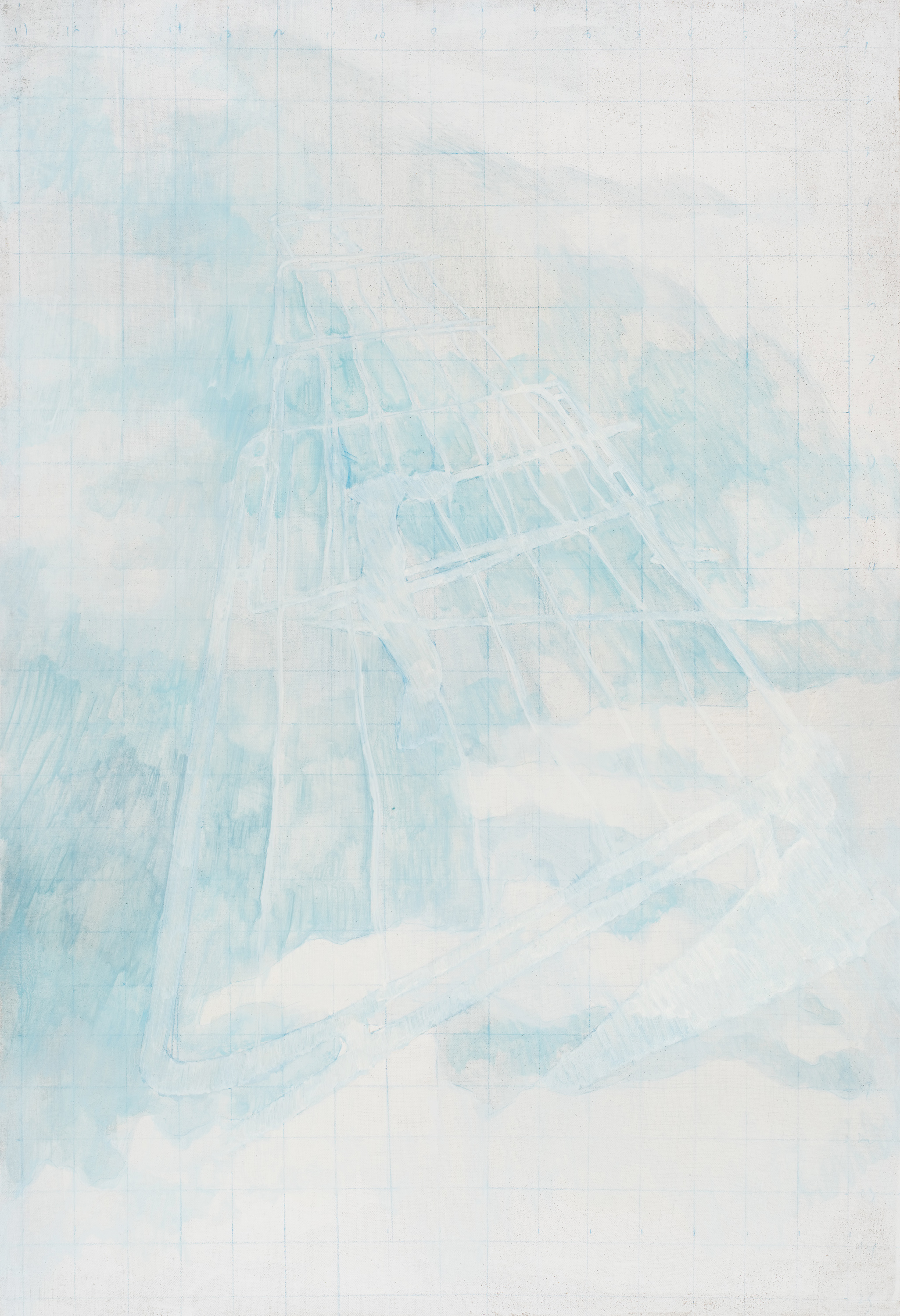 Untitled (above), 51x35cm, oil on canvas, 2021