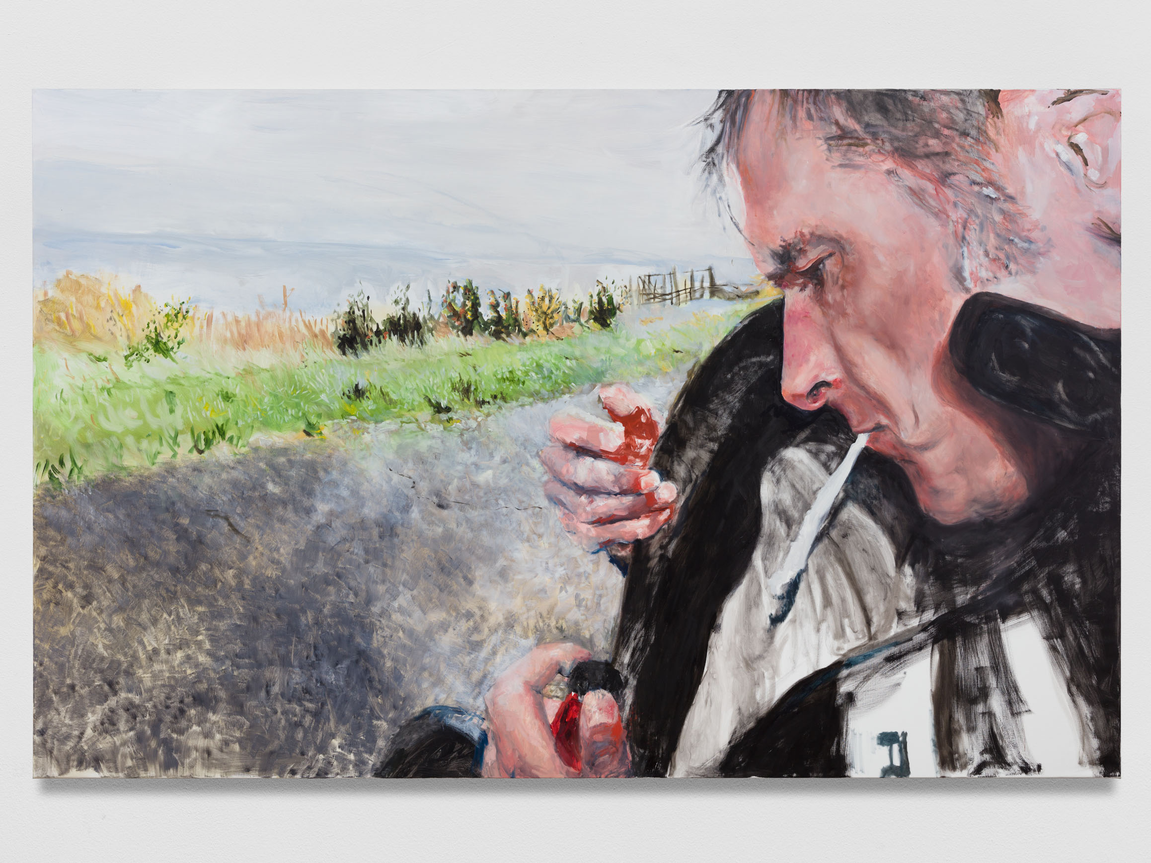 Against Nature 2023, Oil on canvas, 190 x 300 cm. (Documentation: Silvia Cappellari).
