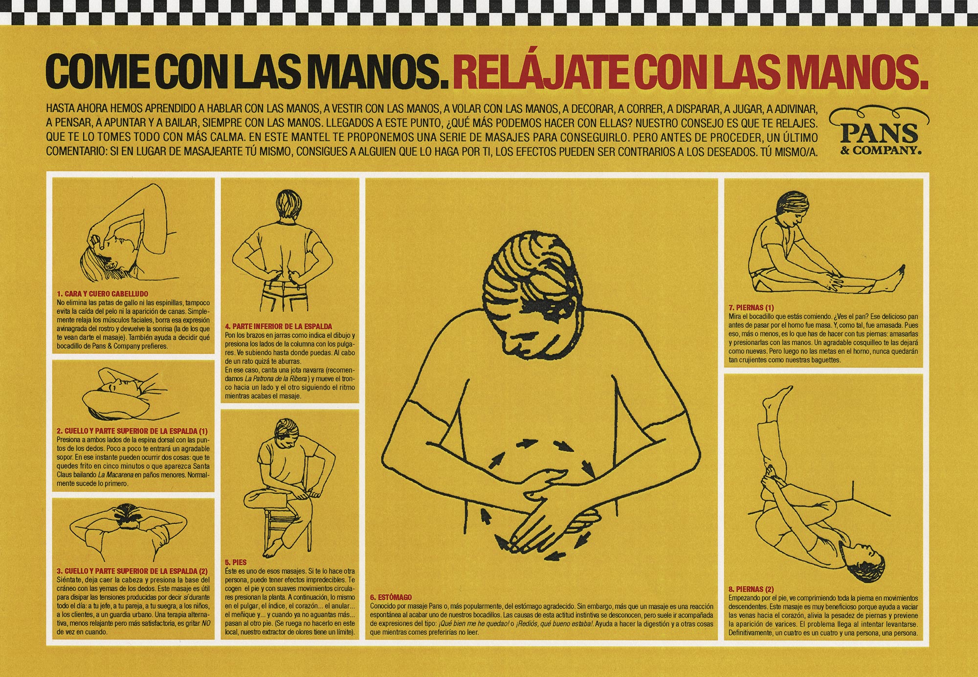 Eat with your hands, relax yourself with your hands