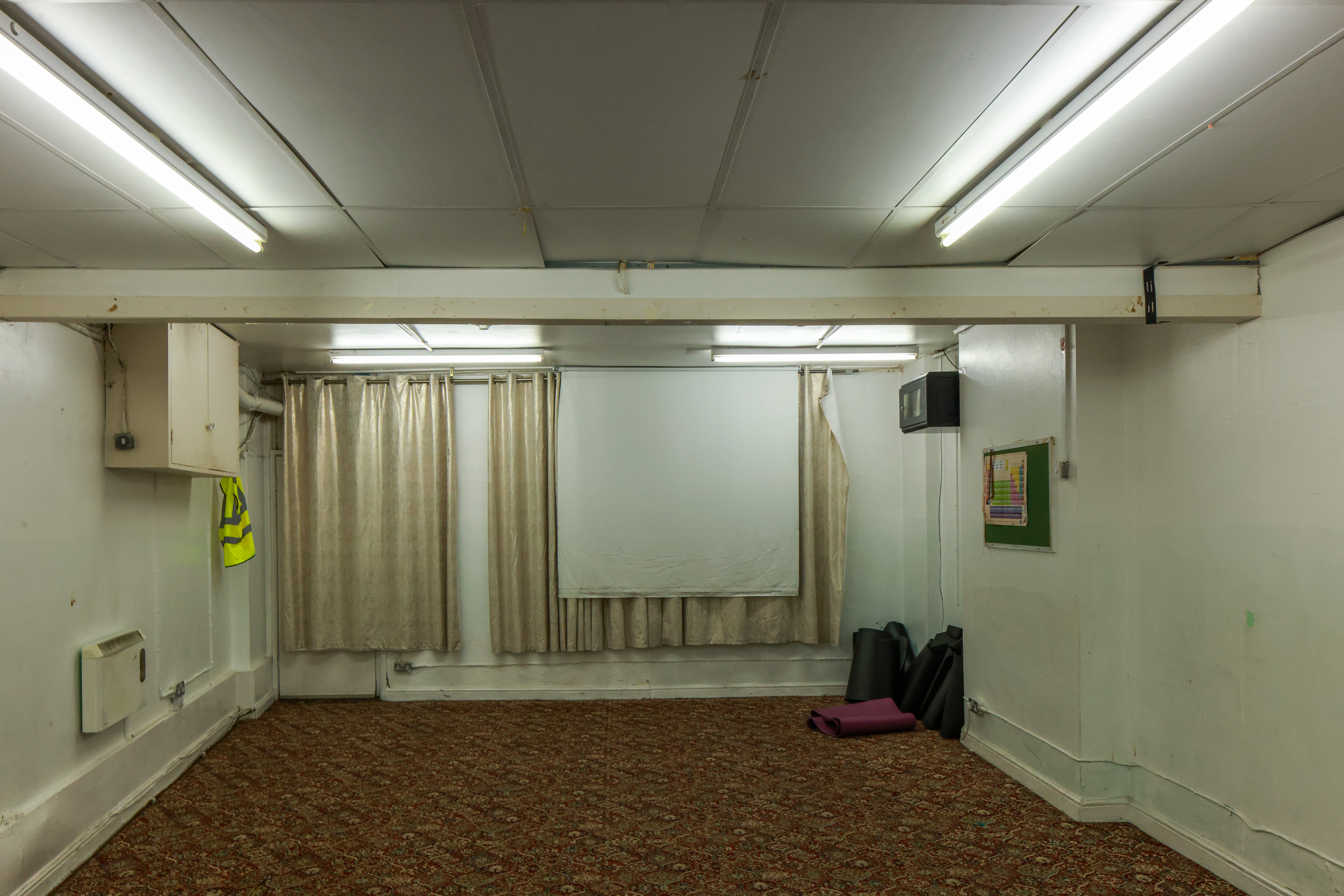 Interior Minaret Muslim Community Centre, Former Fulham Picture House, 1910, North End Road, Fulham, London. Photo credit: Sirj Photography