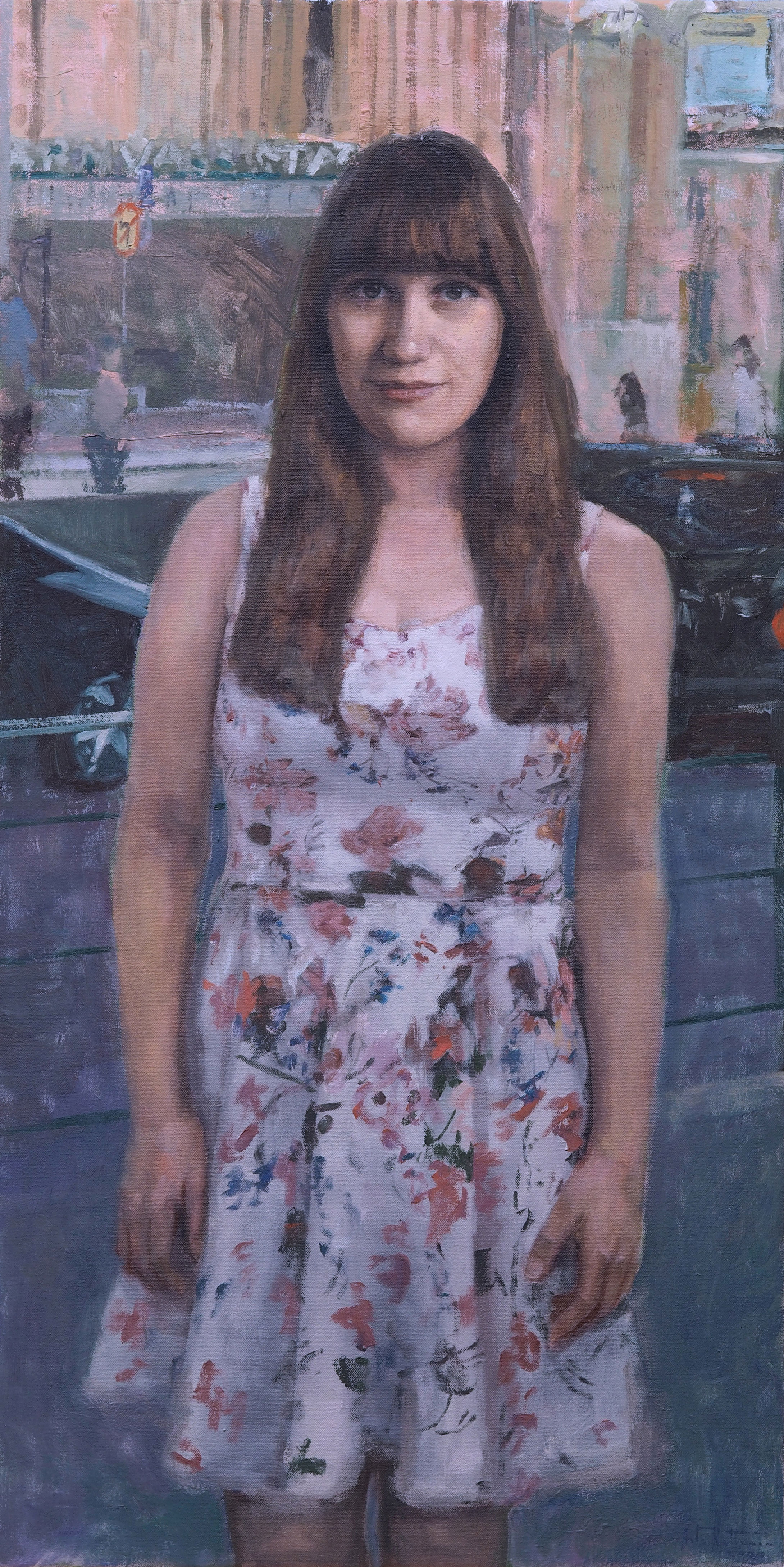 "Summertime", oil, 94x48cm, 2020