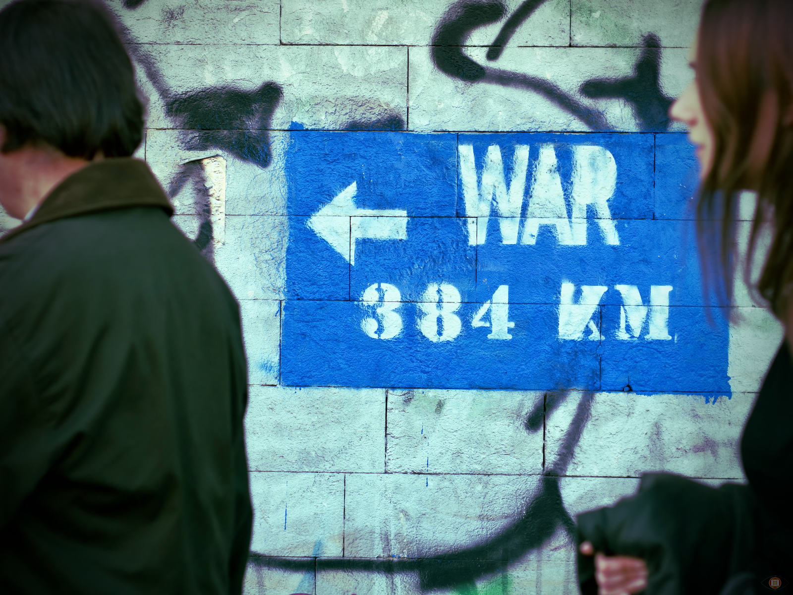 384 kilometres to Ukraine