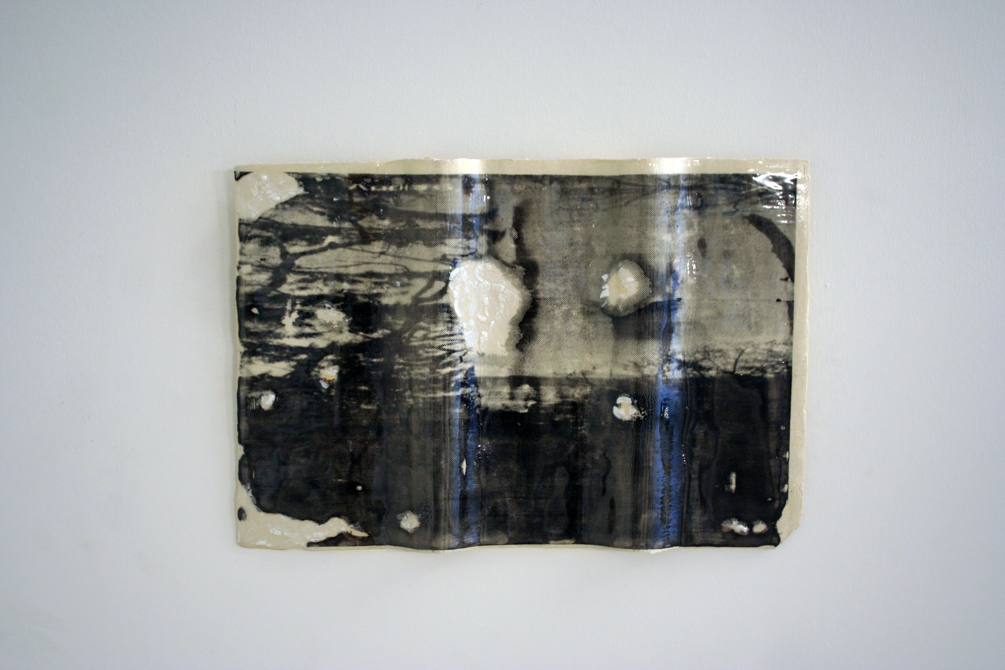 Distorted Time Cluster, It Was Heavy, Still, And Lost | Screenprint on Ceramic | 10 x 14.75 | 2022