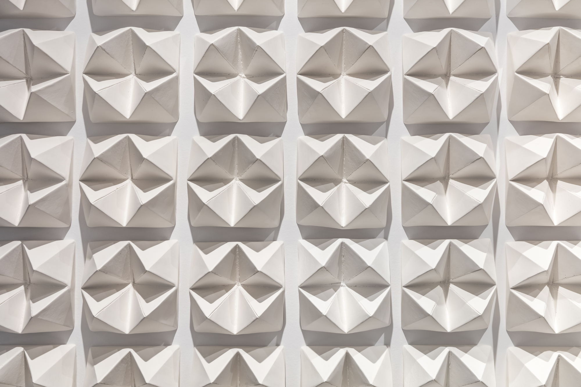 Fortune Tellers (detail), 2016. Moulded USG Hydrocal, 100 pieces