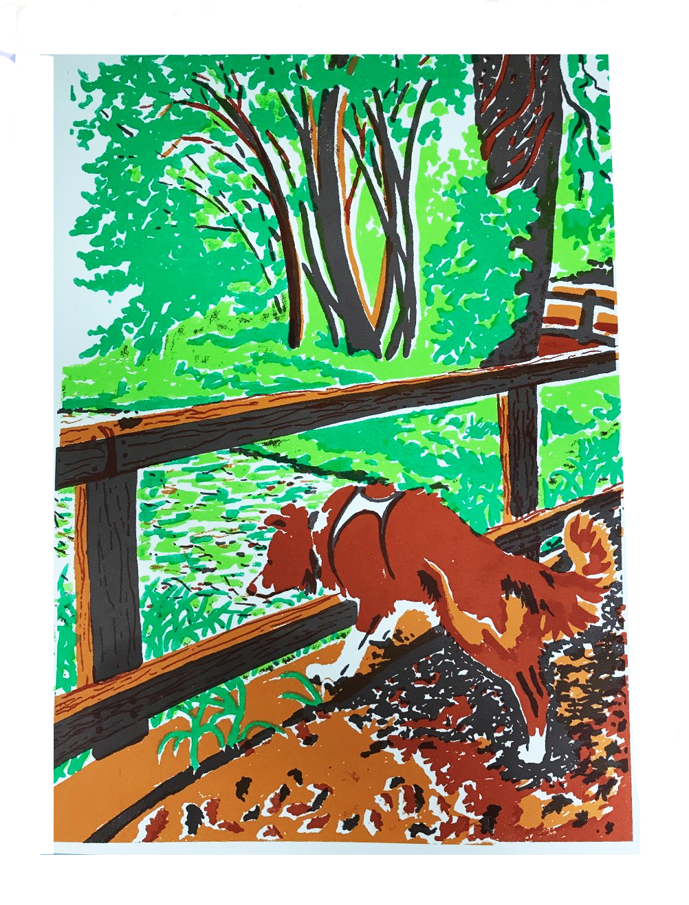 Dog Walk by Zoë Roberts