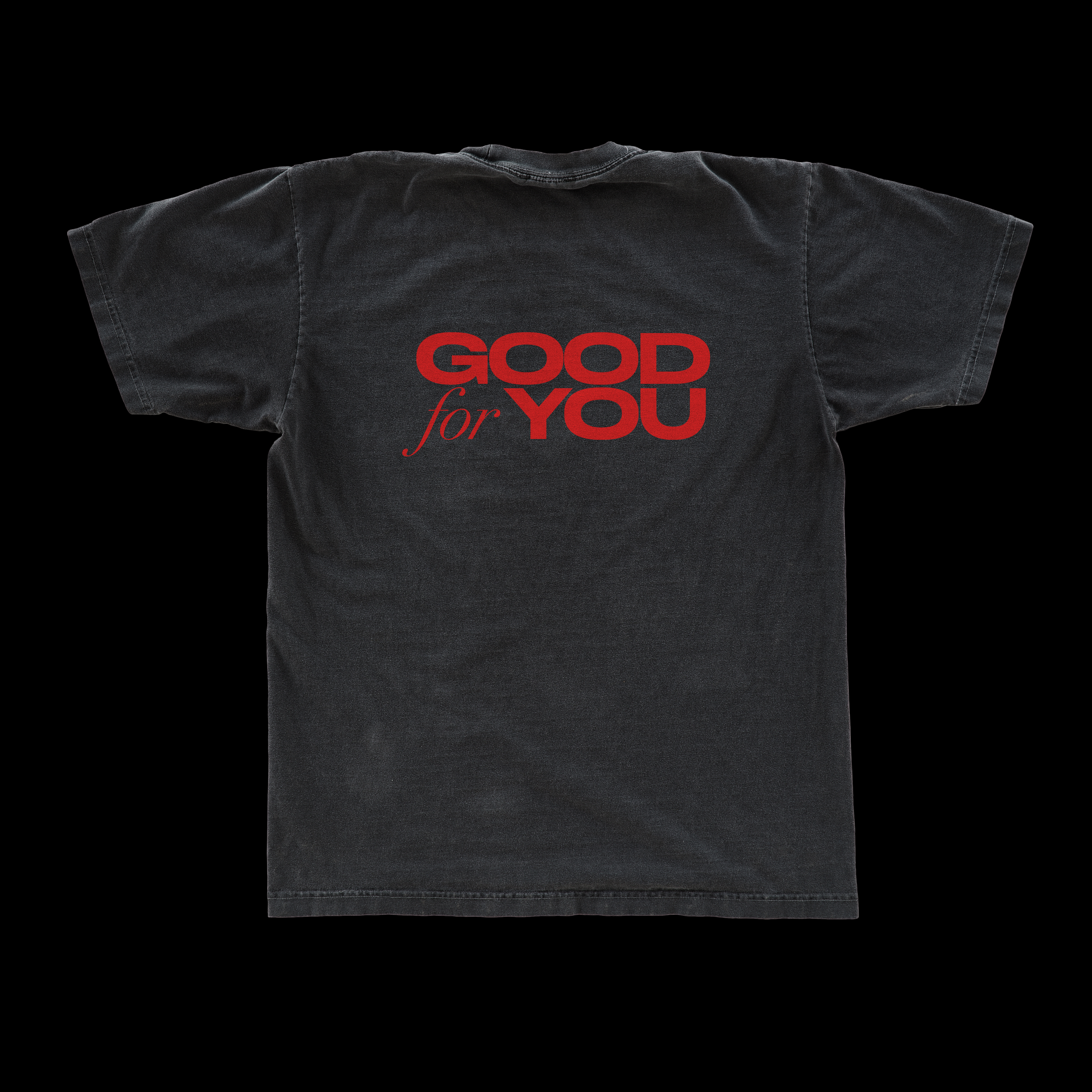 'Good for you' t-shirt, black/red #futurestolenitems