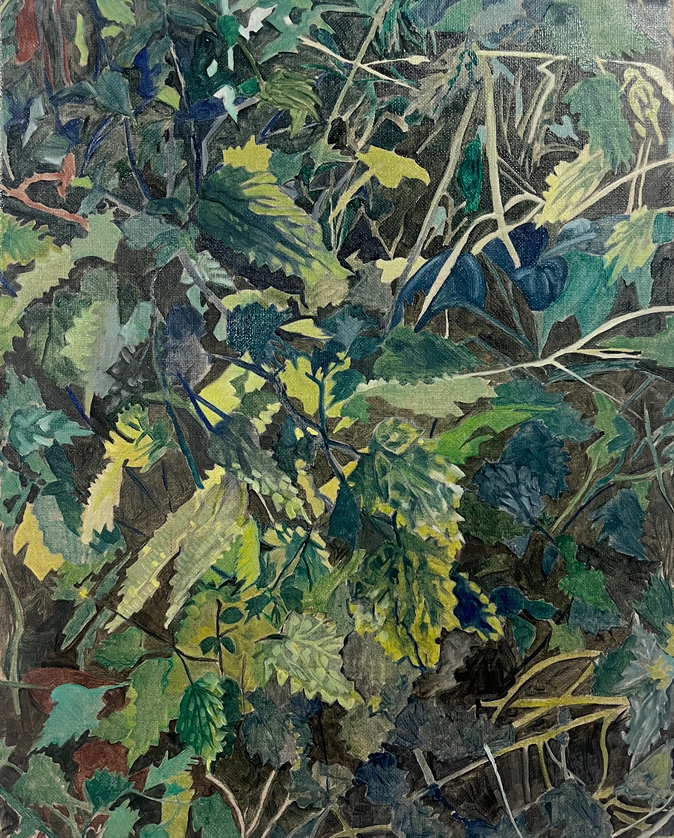 Nettle Thicket (2024), oil on linen, 30x40cm