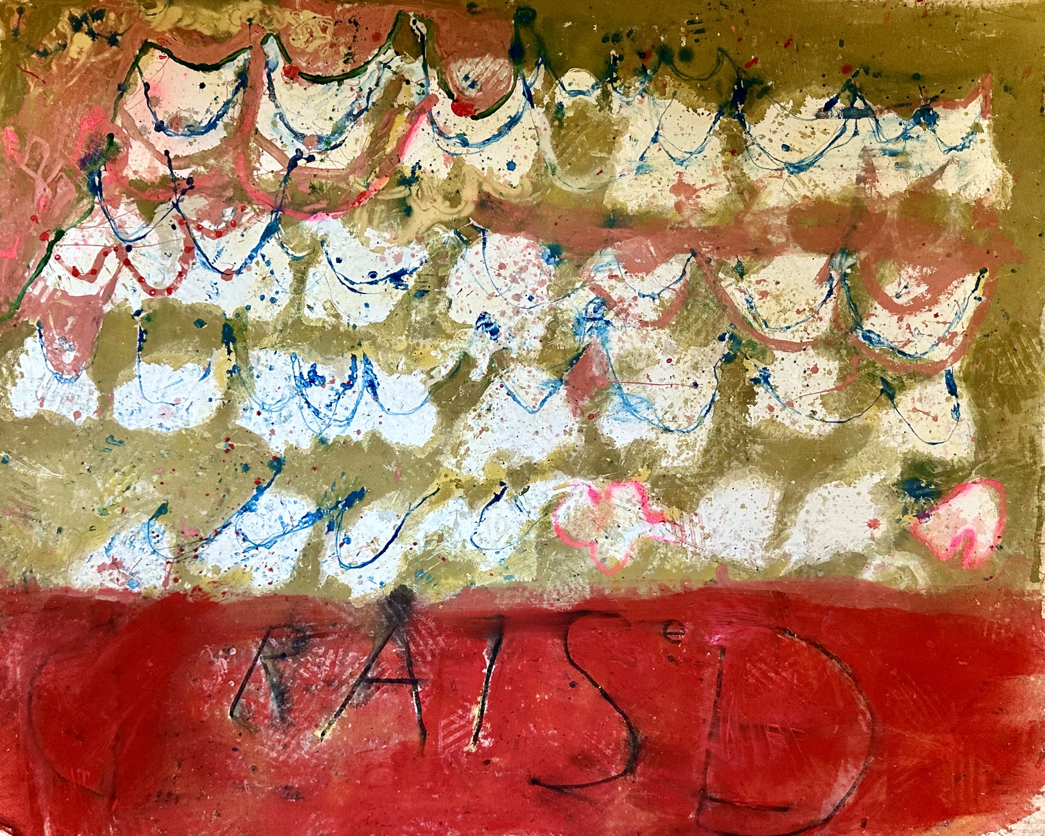 after the tentsMixed Media on Canvas 140cm x 170cm