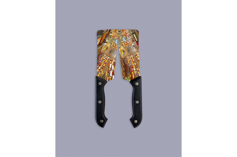 Patrick HamiltonMachetes II, de la serie "Perfect & Imperfect Tools", 2004Impresi&oacute;n lambda sobre papel fotogr&aacute;fico150 x 120 cm (detalle)