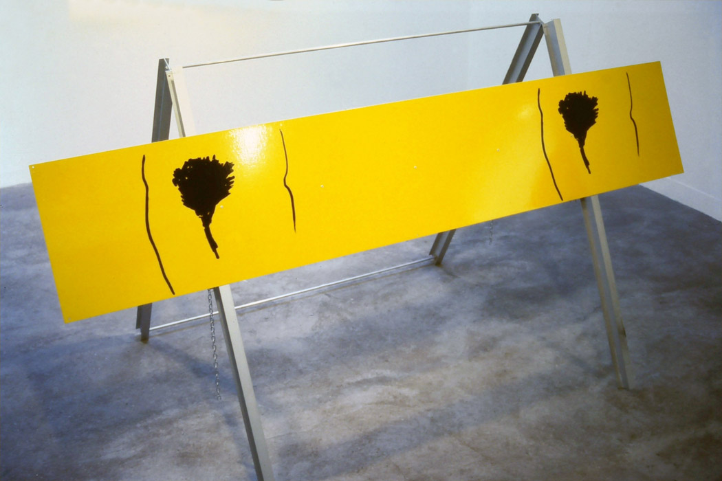 untitled, enameled steel, aluminium, plastic, wheels